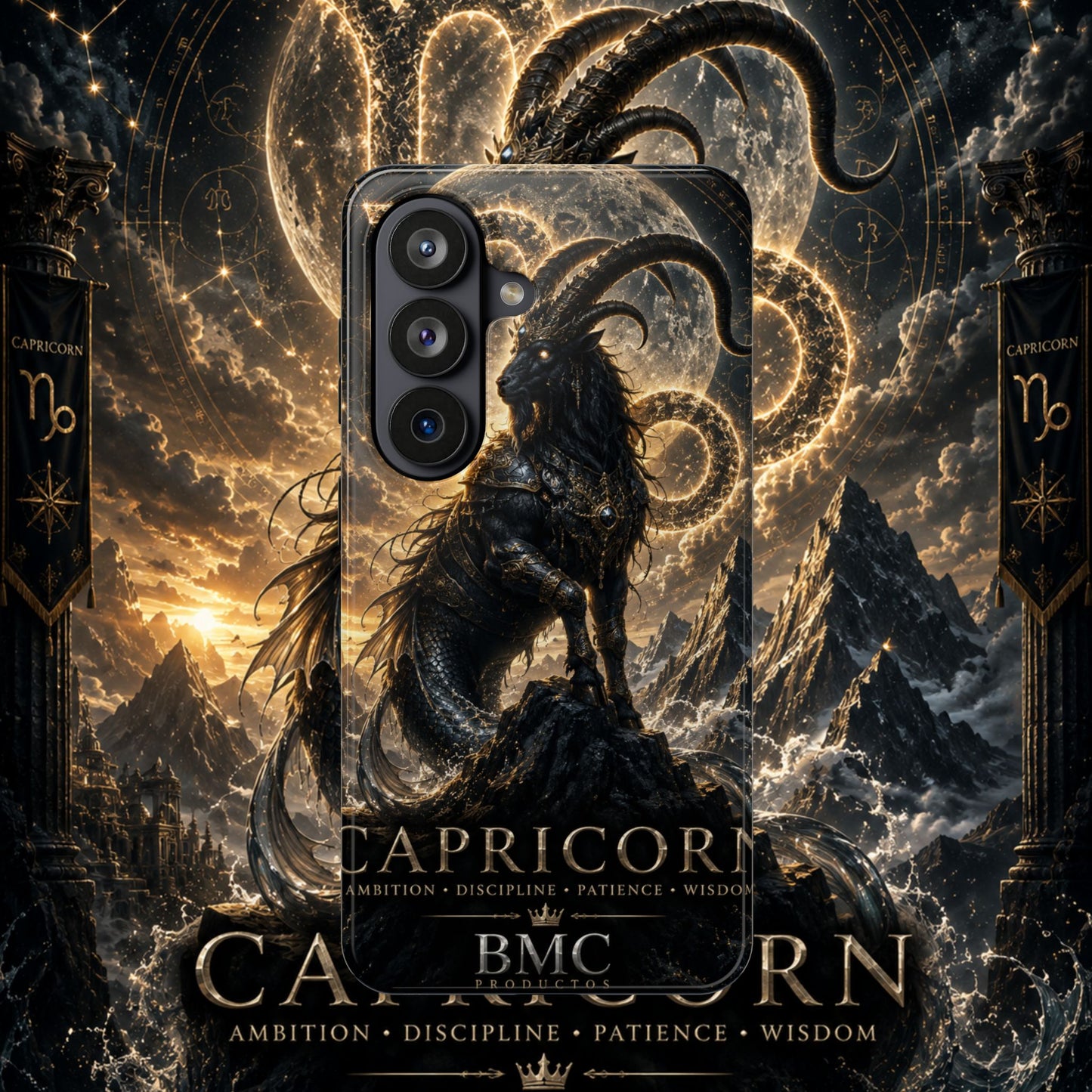 "Funda Magnética Reforzada♑ Capricornio – El Guardián de las Cumbres"