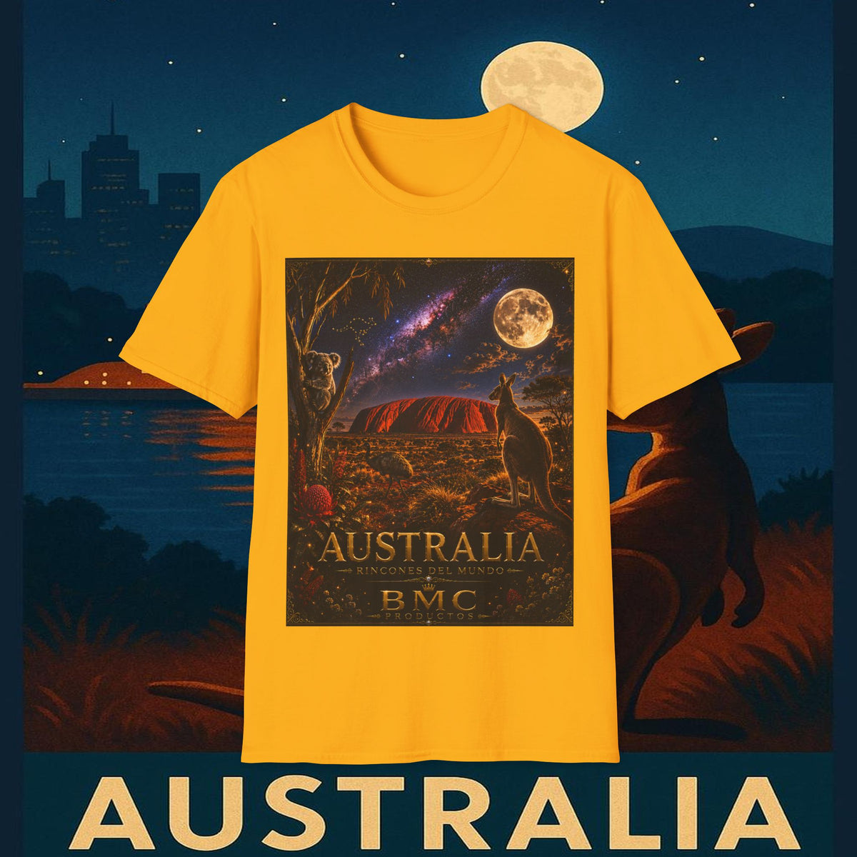 "Camiseta Australia 🌞 – Tierra de maravillas naturales y espíritu libre"