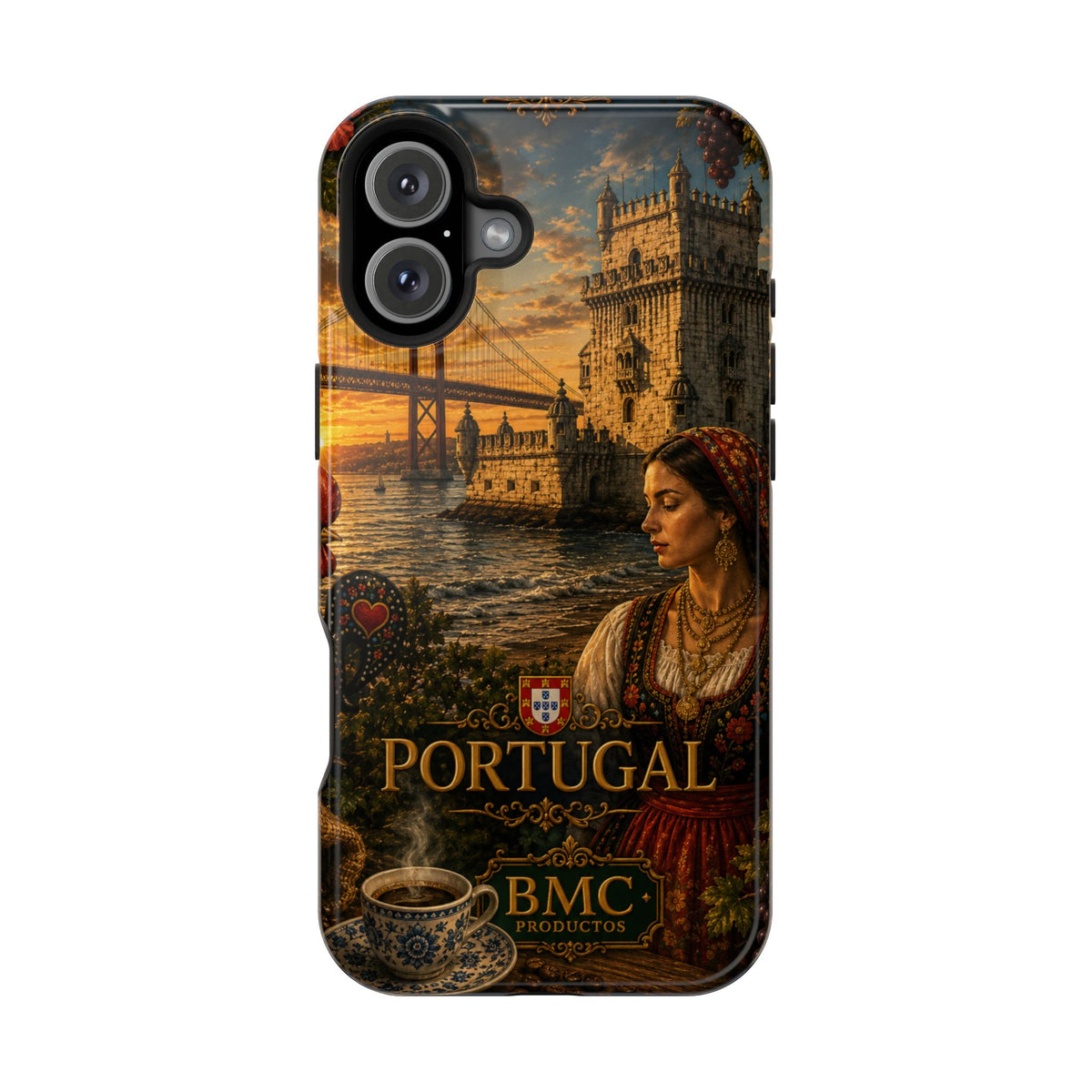 "Reinforced Magnetic Case Portugal: Atlantic Charm, Fados and Azulejos 🌊🎶🧿"