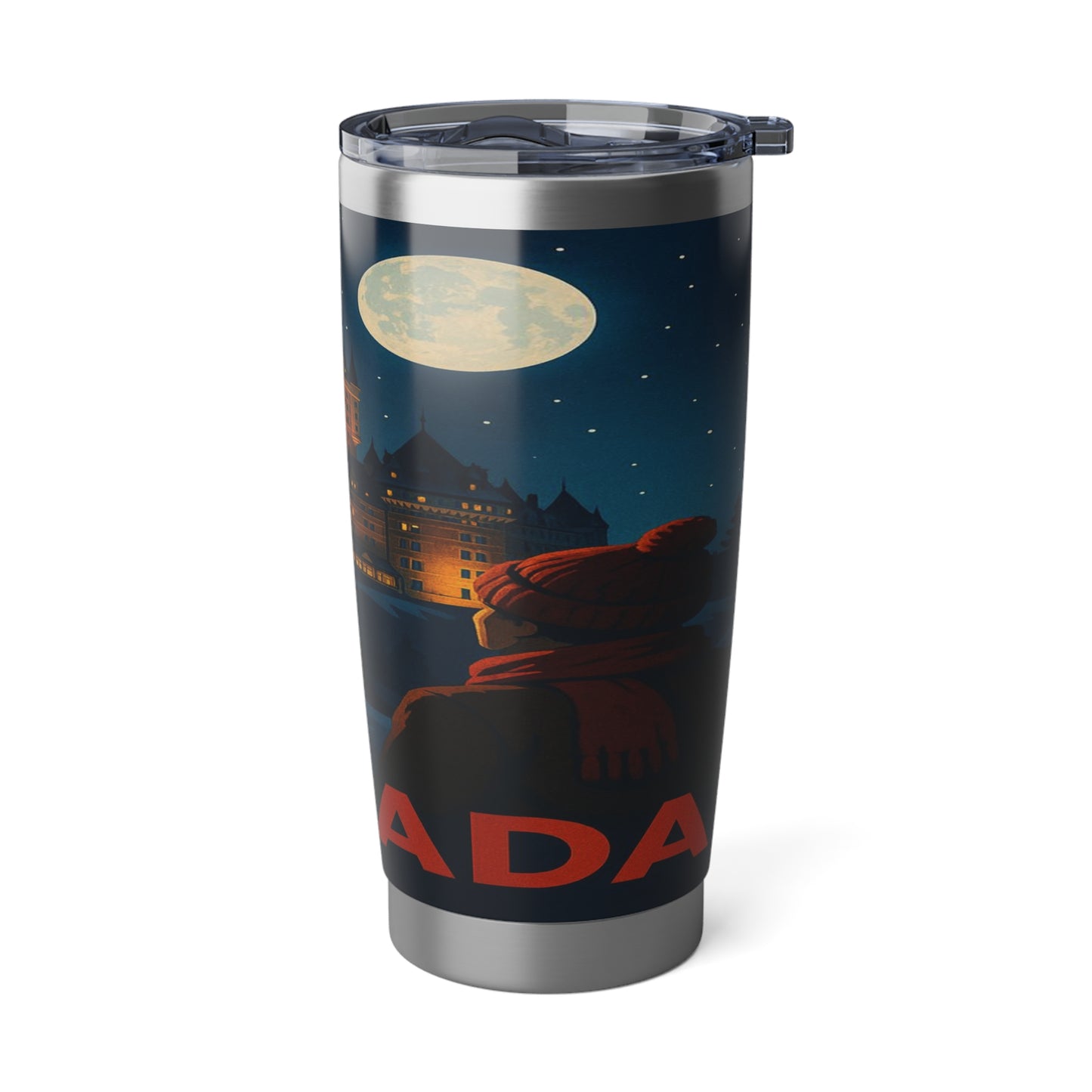 "Vaso Térmico Vagabond 20oz Canadá: Naturaleza Majestuosa y Espíritu Libre 🍁🏞️🦌"