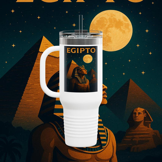 "taza de Viaje Aislada Egipto Misterio Dorado del Nilo 🏺🌅🐫"