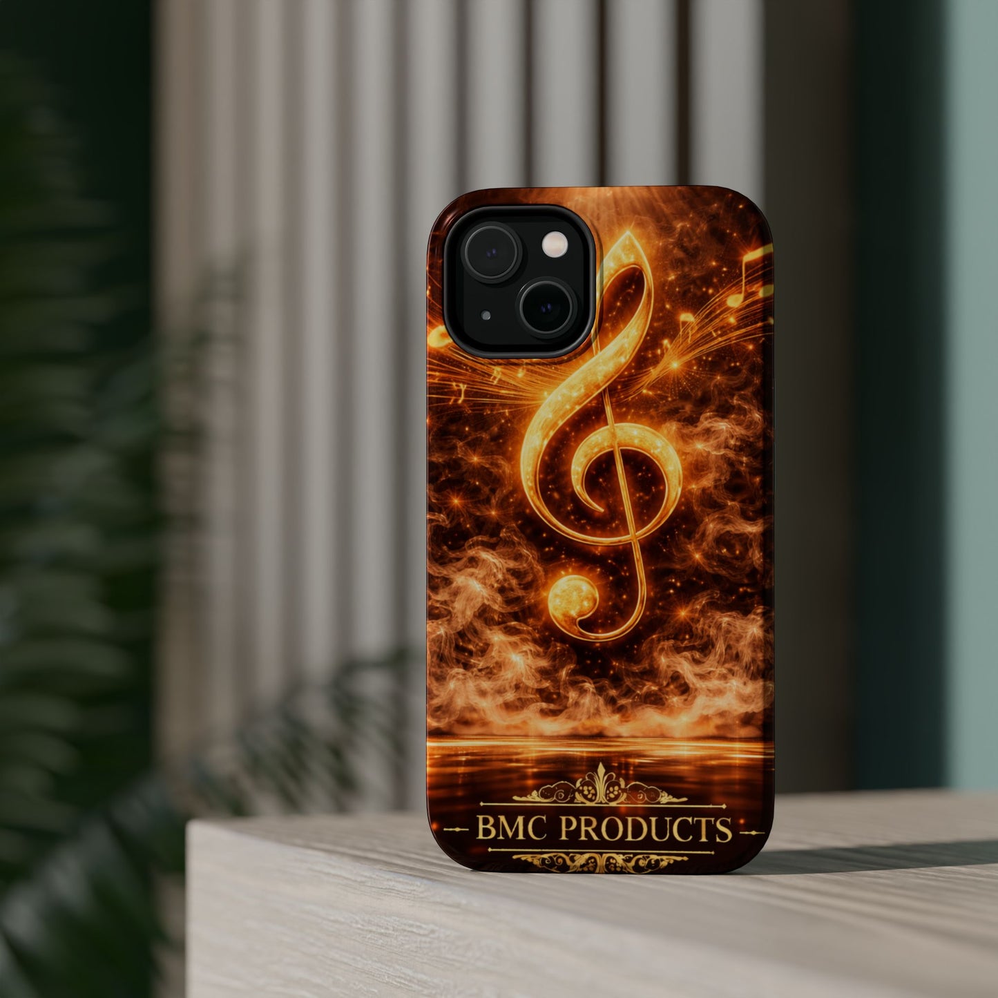 "Funda Magnética Reforzada Magnética Reforzada clave de sol 🎼🔥Donde nace una nota… nace una llama.” 🔥🎼