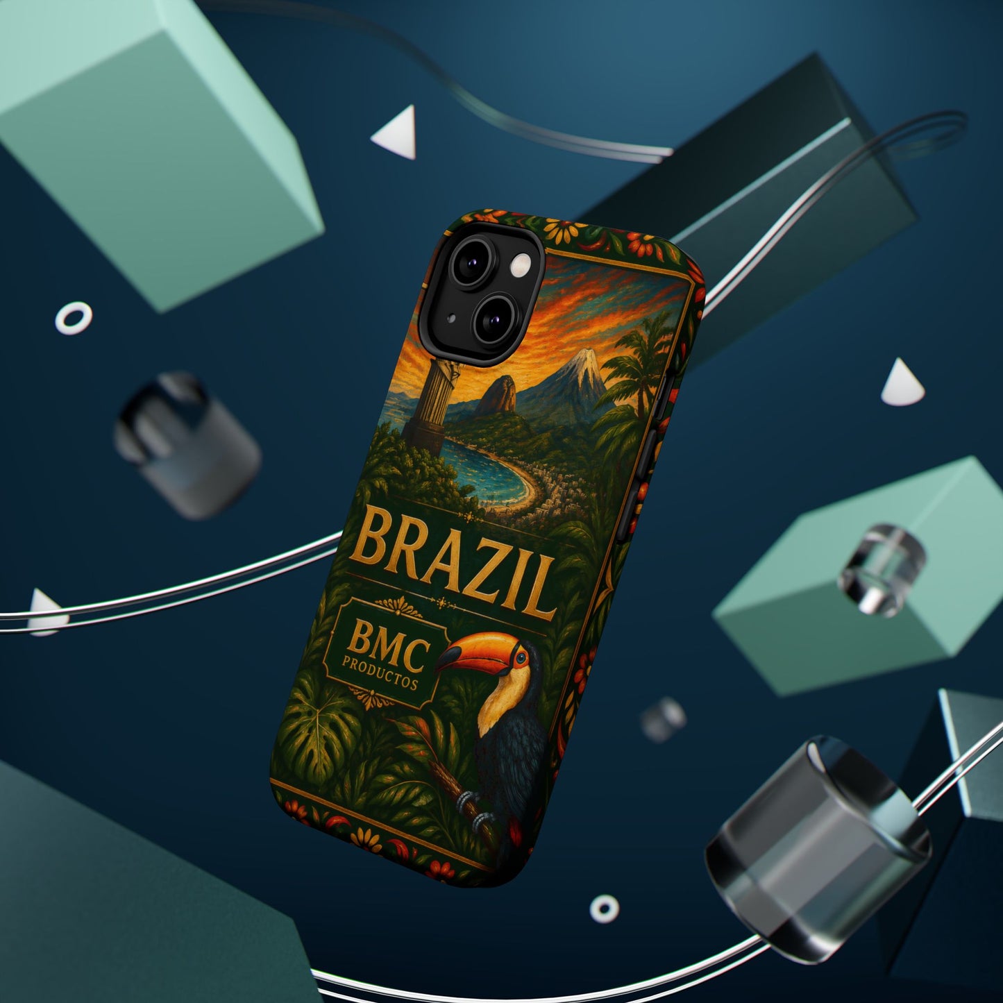 "Funda Magnética Reforzada Magnética Reforzada Brasil: Ritmo, Naturaleza y Alegría Infinita 🎶🌴🏖️"