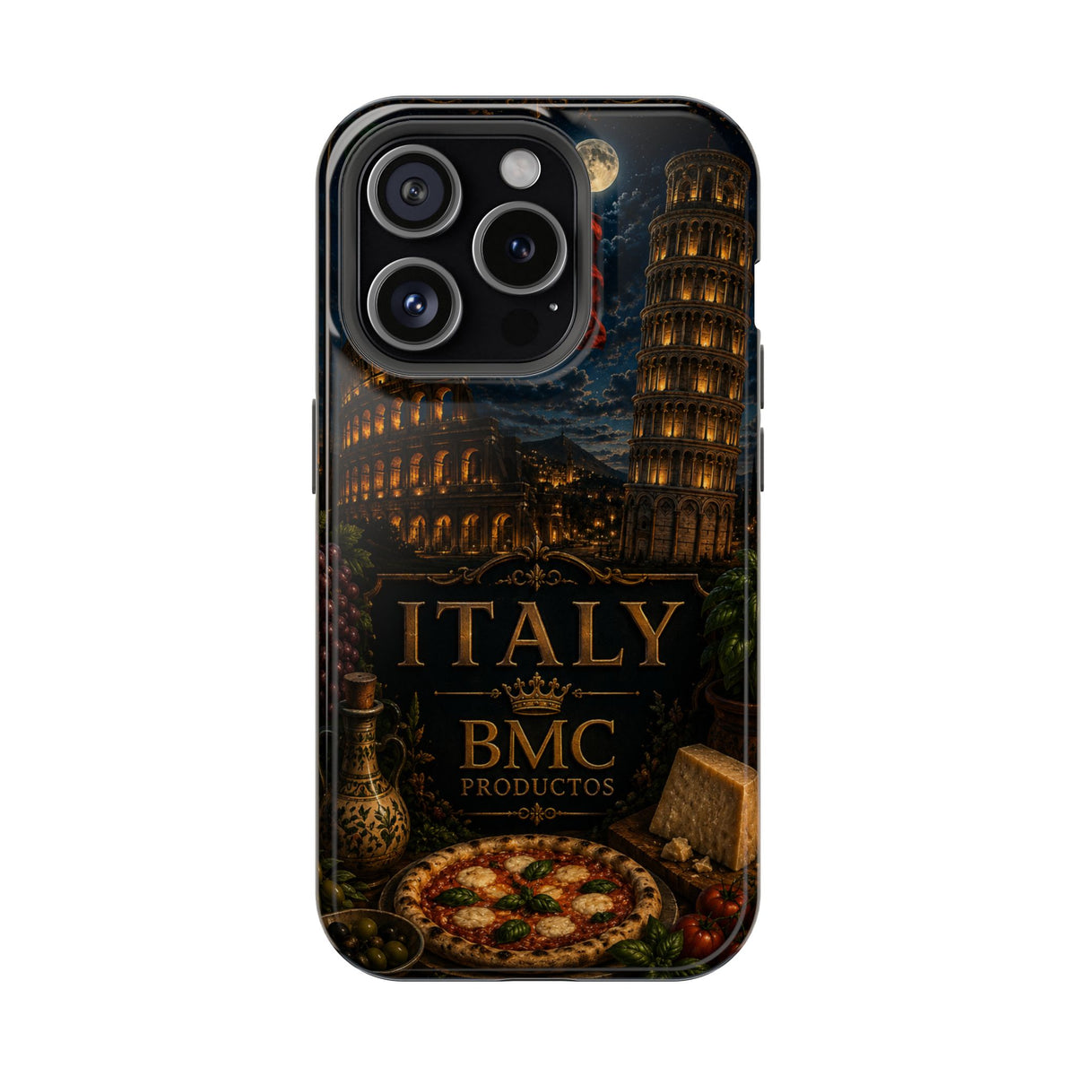 "Funda Magnética Reforzada Magnética Reforzada Italia: Arte, Pasión y Sabores Eternos 🎨🍝🏛️"