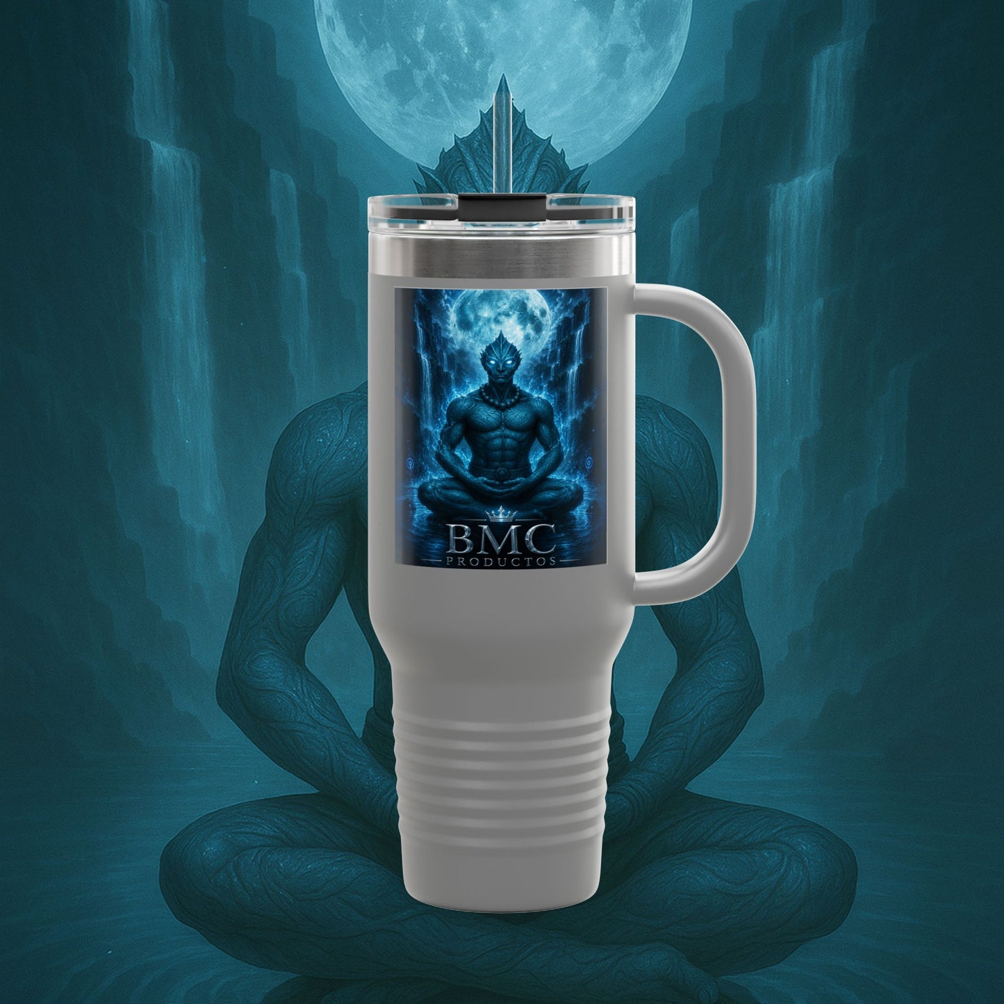 "taza de Viaje Aislada Naryzh -🌊 el Eco del Río Silente"