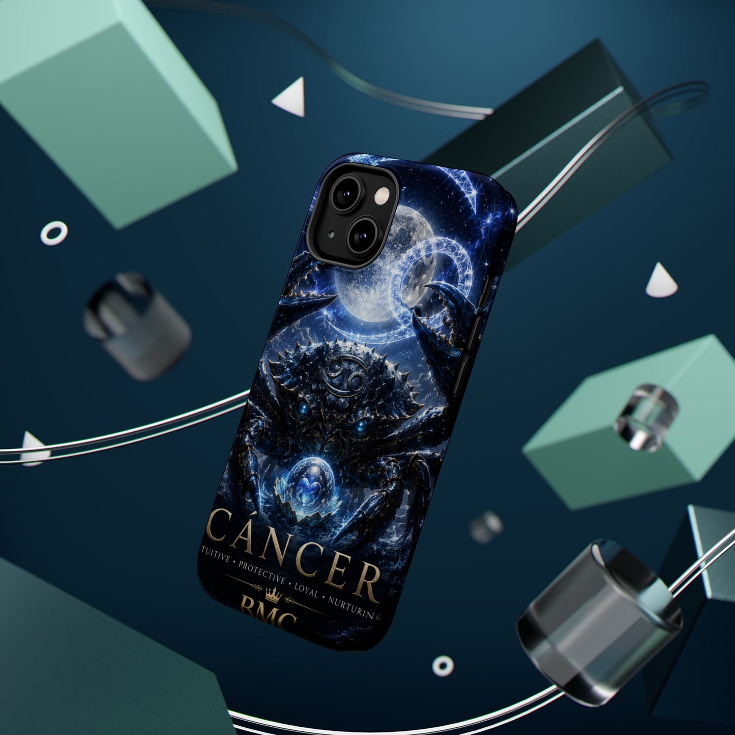 "Funda Magnética Reforzada ♋ Cáncer — Guardián de las profundidades""