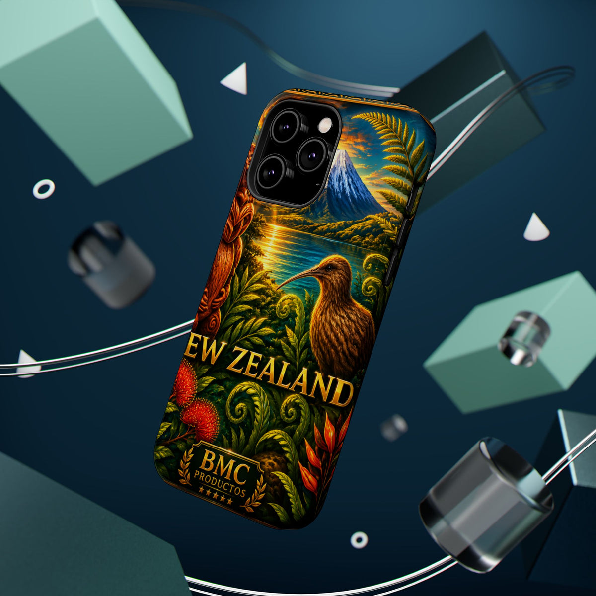 "New Zealand Reinforced Magnetic Case🏞️ – A paradise of nature and adventure"