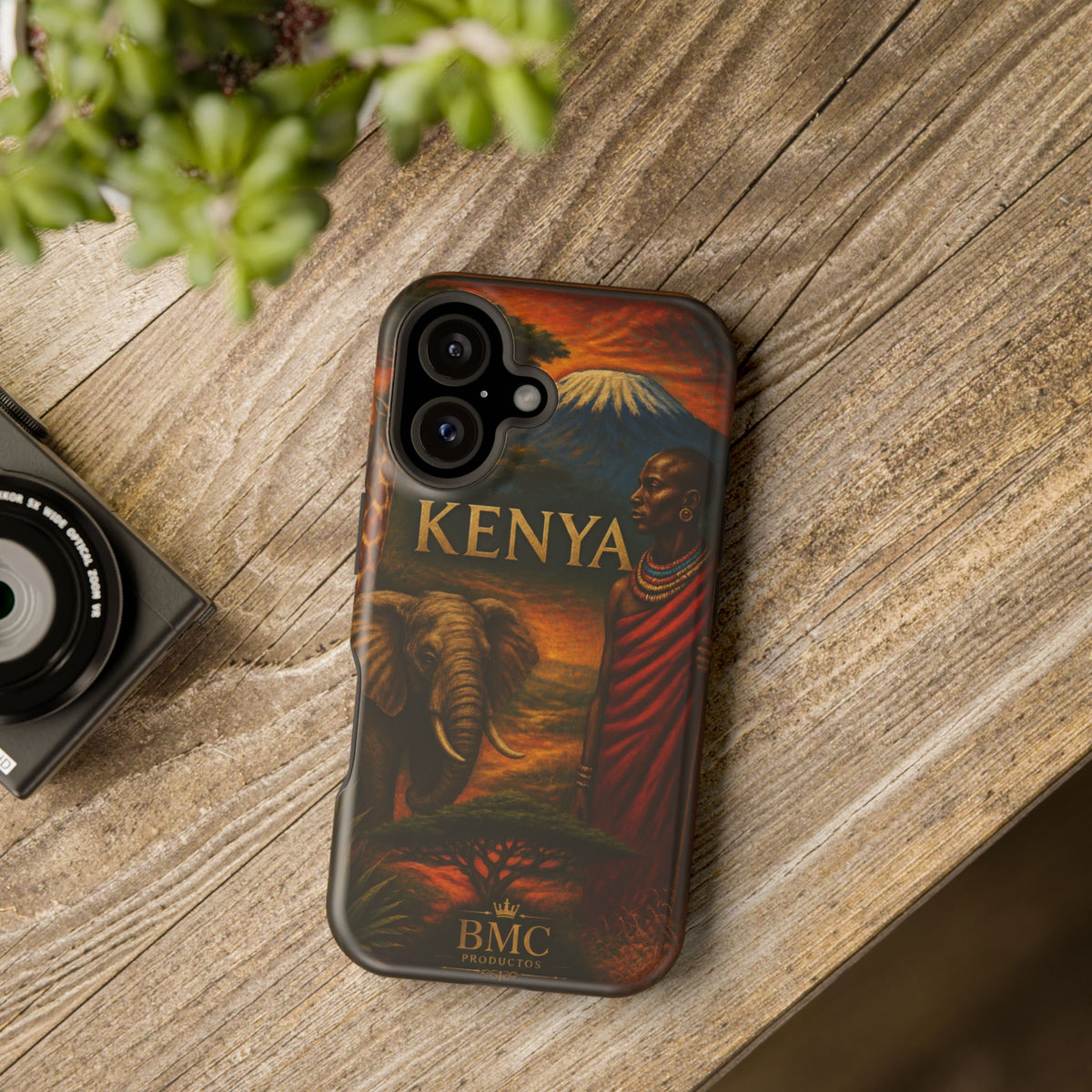 "Reinforced Magnetic Case Kenya: Wild Adventure and Land of Infinite Horizons 🦁🌄🏕️"