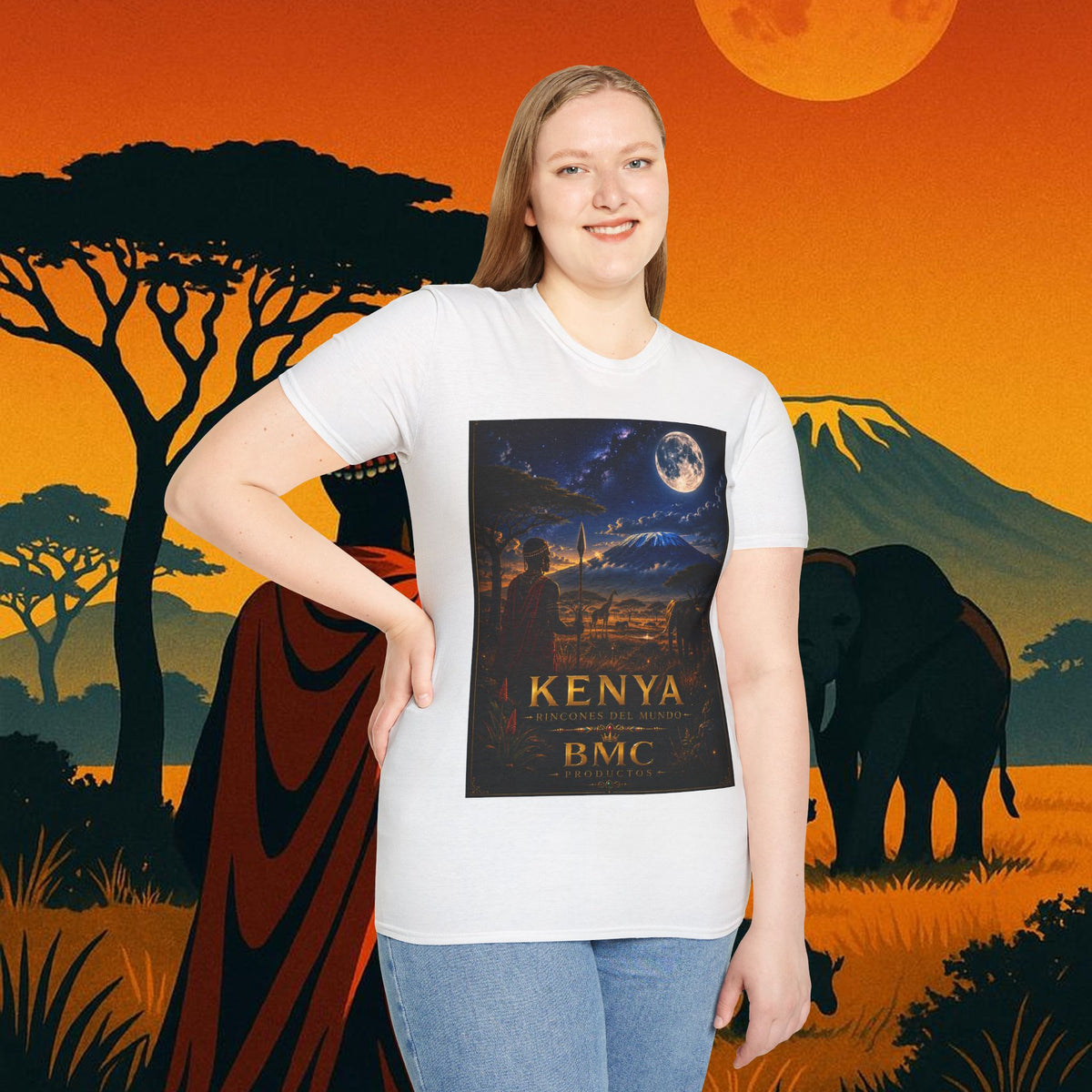 "Camiseta Kenia: Aventura Salvaje y Tierra de Horizontes Infinitos 🦁🌄🏕️"