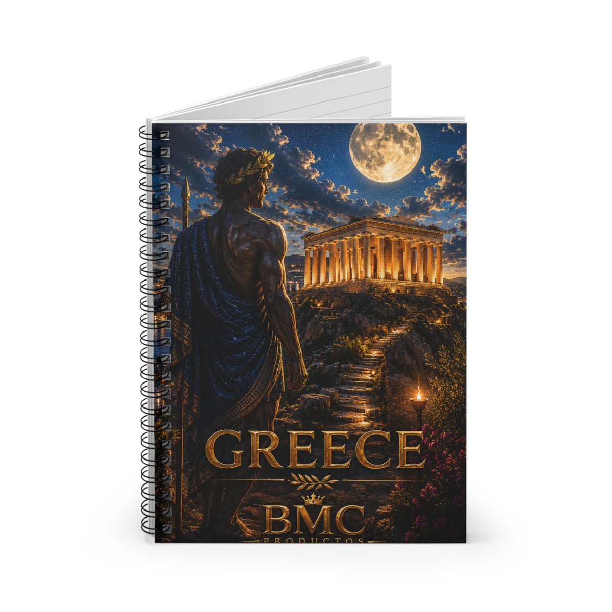 "Greece notebook: Cradle of Gods, Wonders and Philosophy 🌊🏛️⚡"