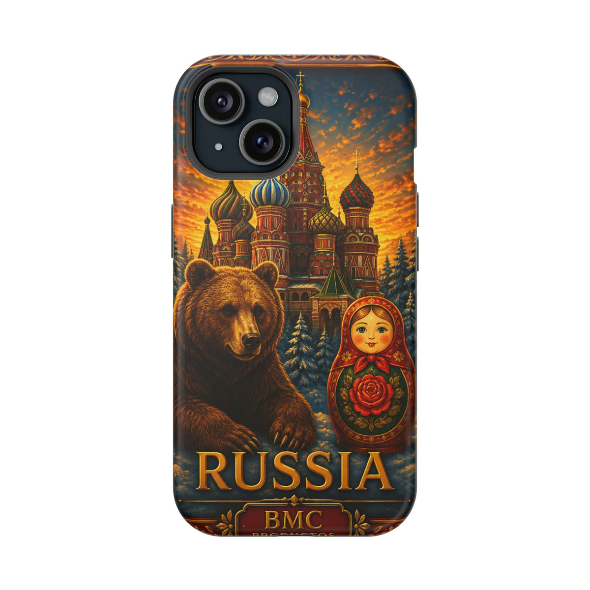 "Reinforced Magnetic Case Russia❄️ – Land of history, mystery, and grandeur"