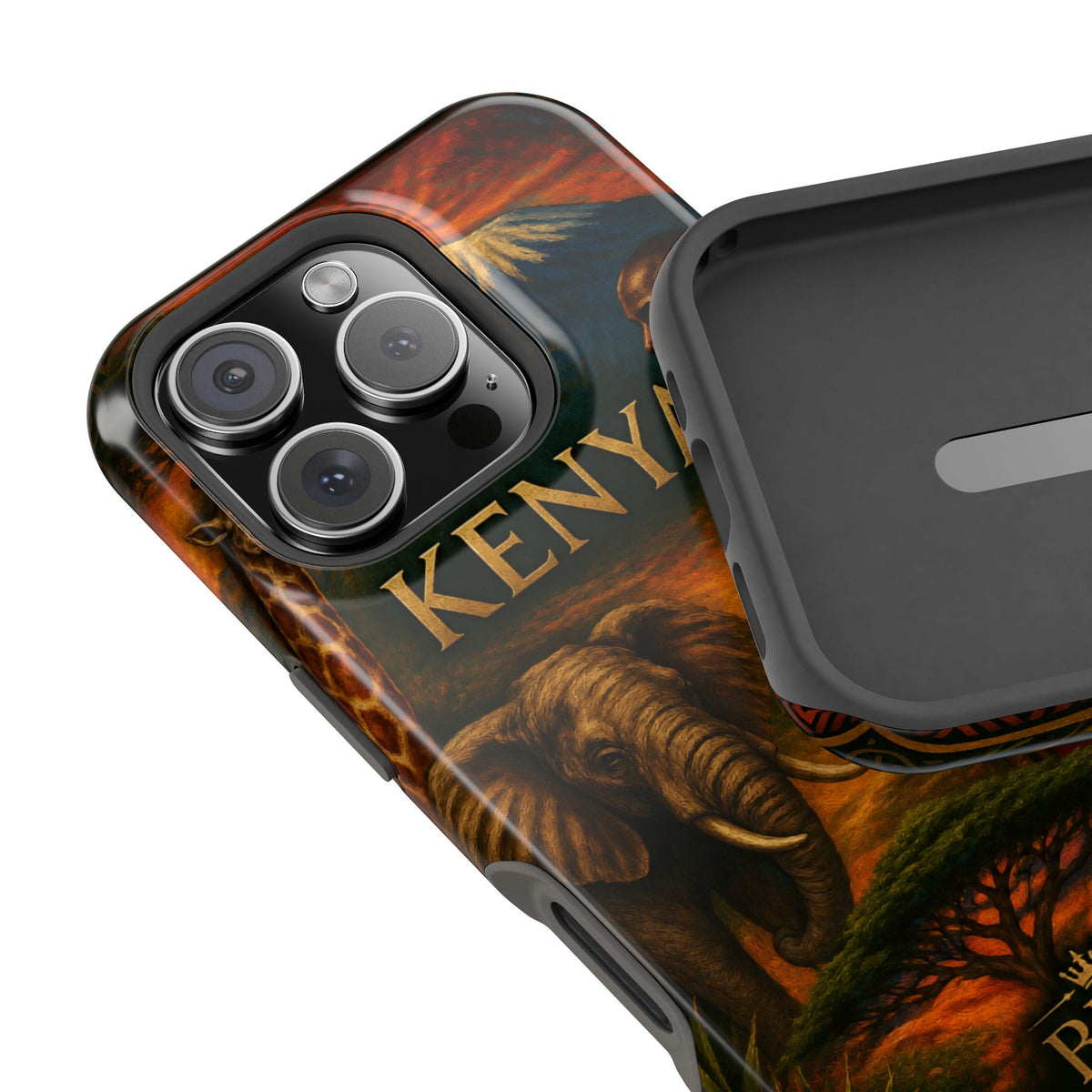 "Reinforced Magnetic Case Kenya: Wild Adventure and Land of Infinite Horizons 🦁🌄🏕️"