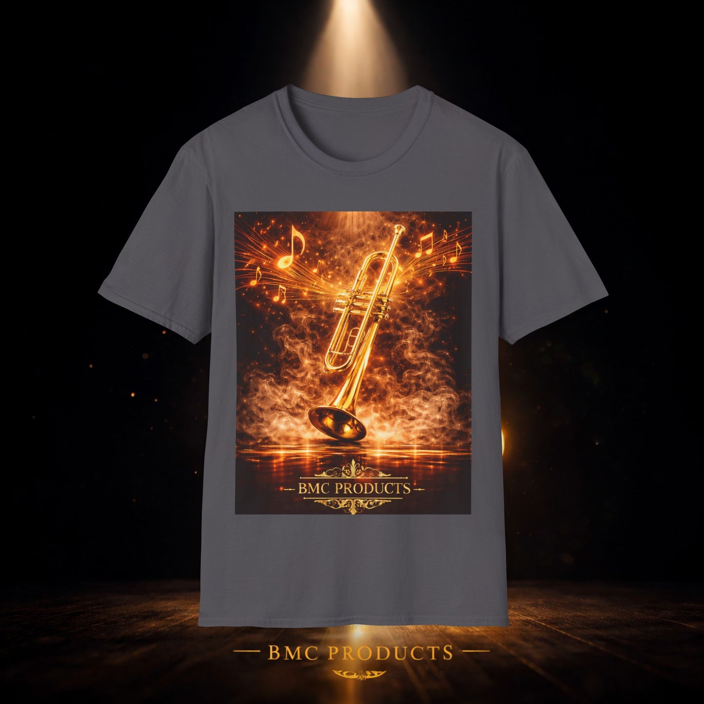"Camiseta trompeta 🎺🔥Donde hay fuego, hay música.”