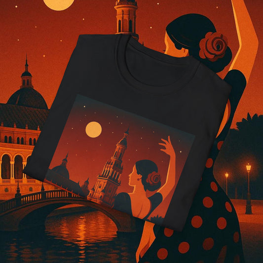 "Camiseta España: Pasión, Arte y Sabores que Enamoran 🎨💃🍷"