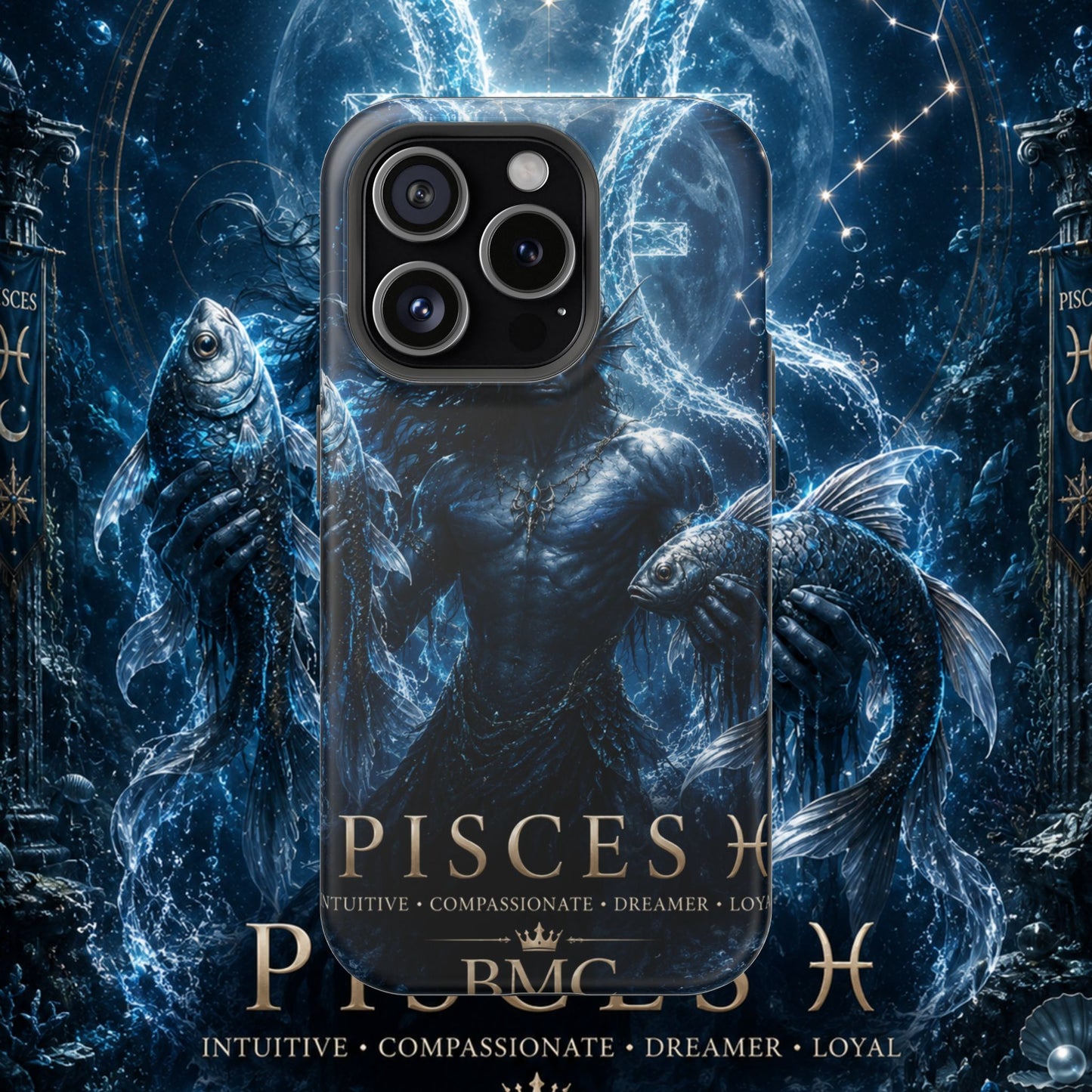"Funda Magnética Reforzada Piscis — El Guardián de las Profundidades"