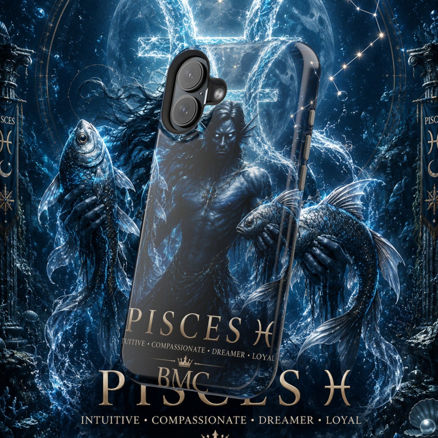 "Funda Magnética Reforzada Piscis — El Guardián de las Profundidades"
