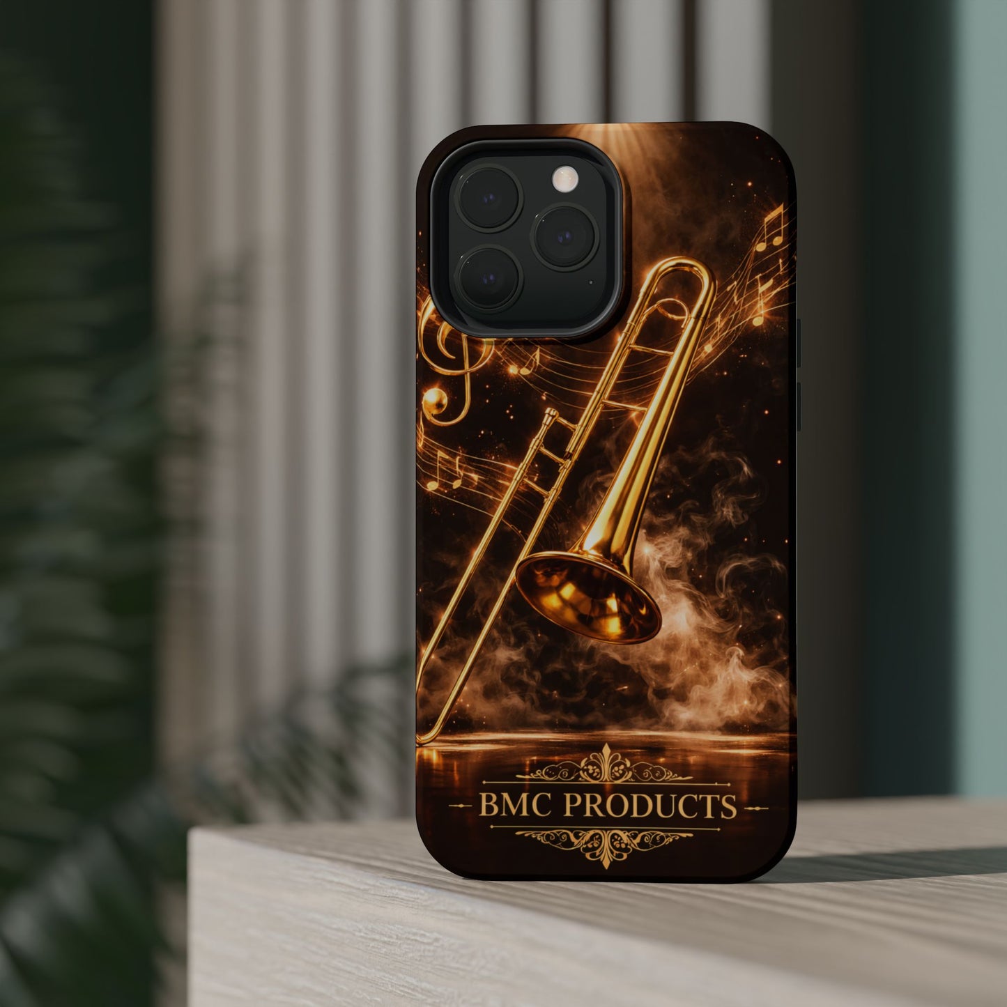 "Funda Magnética Reforzada Magnética Reforzada Trombón 🎷🔥No todos los fuegos hacen ruido… algunos tocan el alma.” 🔥🎷