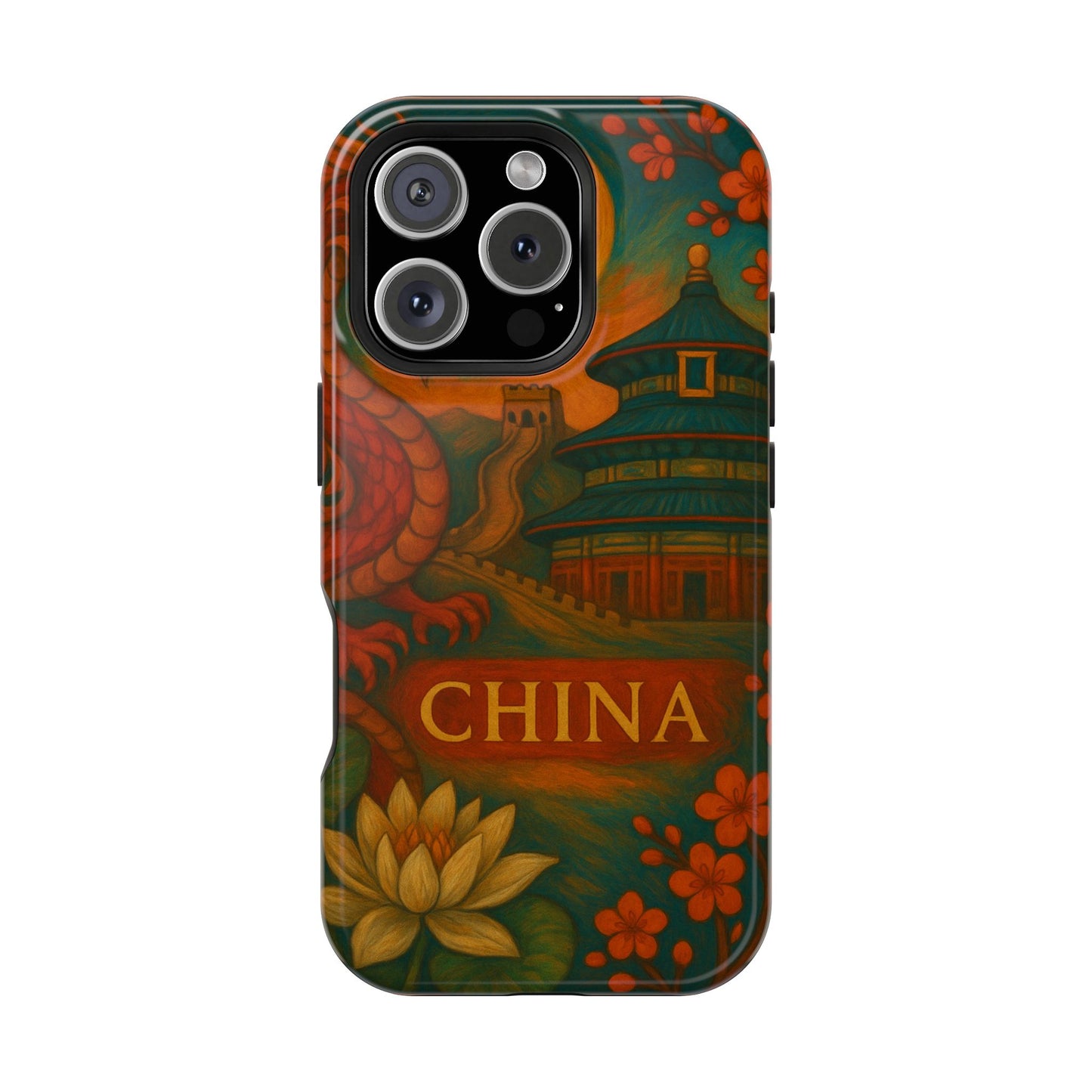 "Funda Magnética Reforzada Magnética Reforzada China – Dragones, murallas y leyendas eternas"
