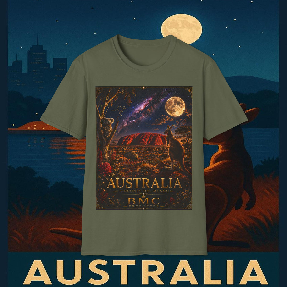 "Camiseta Australia 🌞 – Tierra de maravillas naturales y espíritu libre"