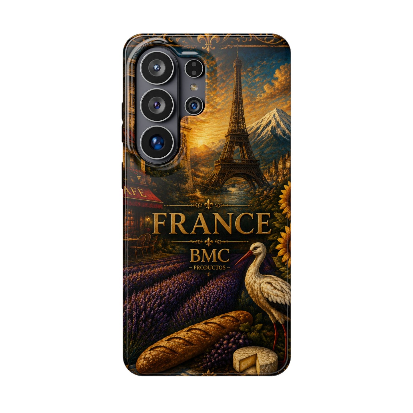"Funda Magnética Reforzada Francia: Romance bajo la Luna 🌙🗼✨"