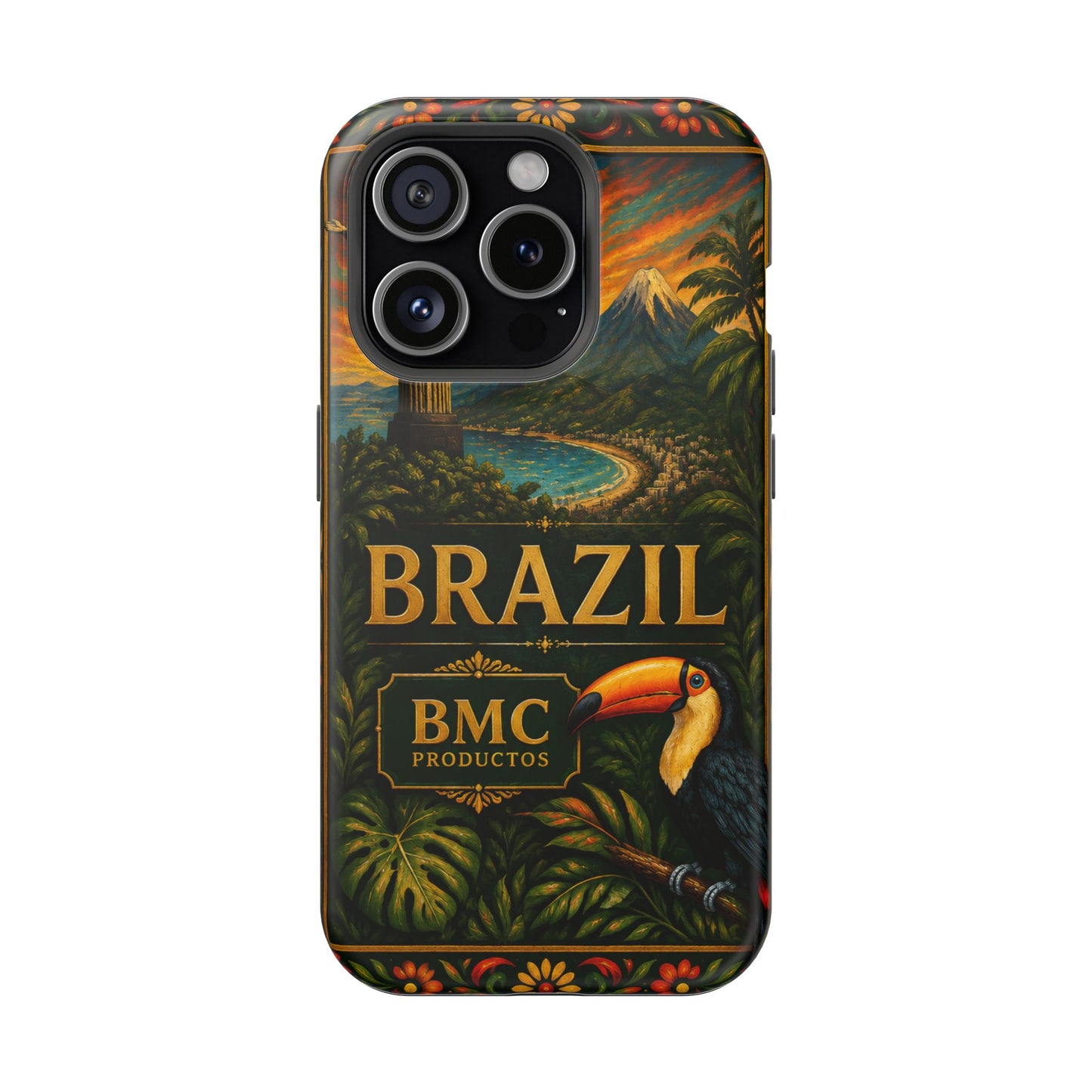 "Funda Magnética Reforzada Magnética Reforzada Brasil: Ritmo, Naturaleza y Alegría Infinita 🎶🌴🏖️"