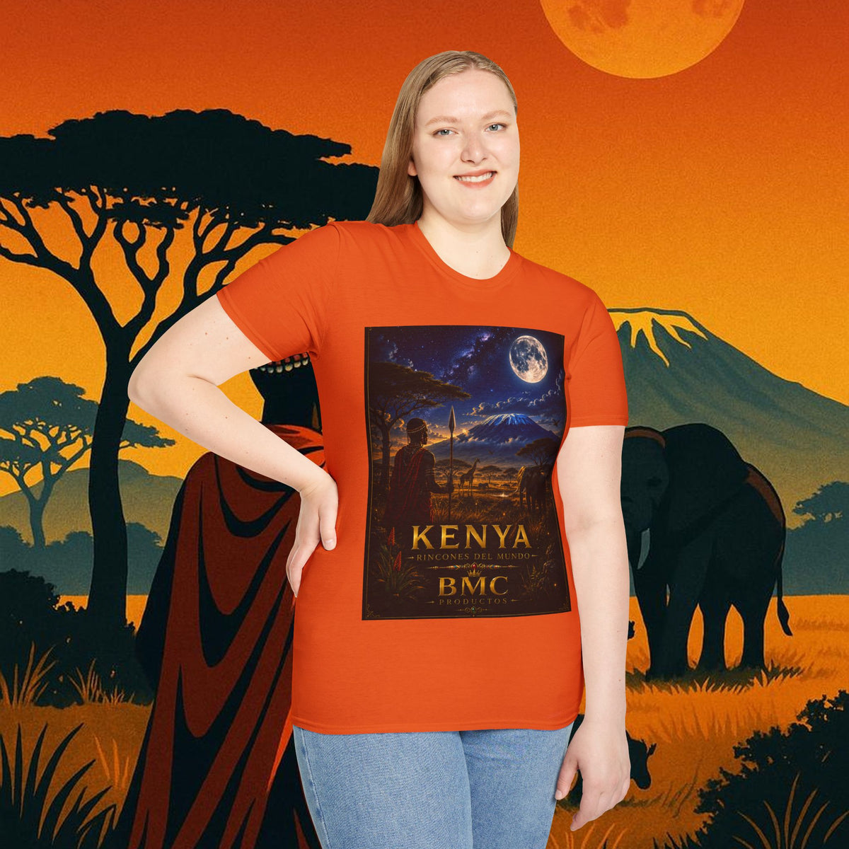 "Camiseta Kenia: Aventura Salvaje y Tierra de Horizontes Infinitos 🦁🌄🏕️"