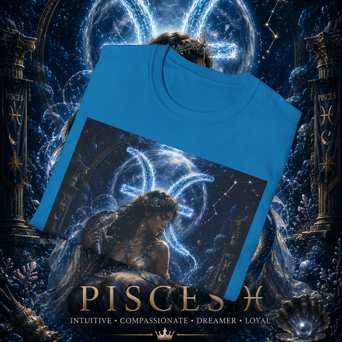 "Camiseta Piscis M — La Guardiana de las Profundidades"