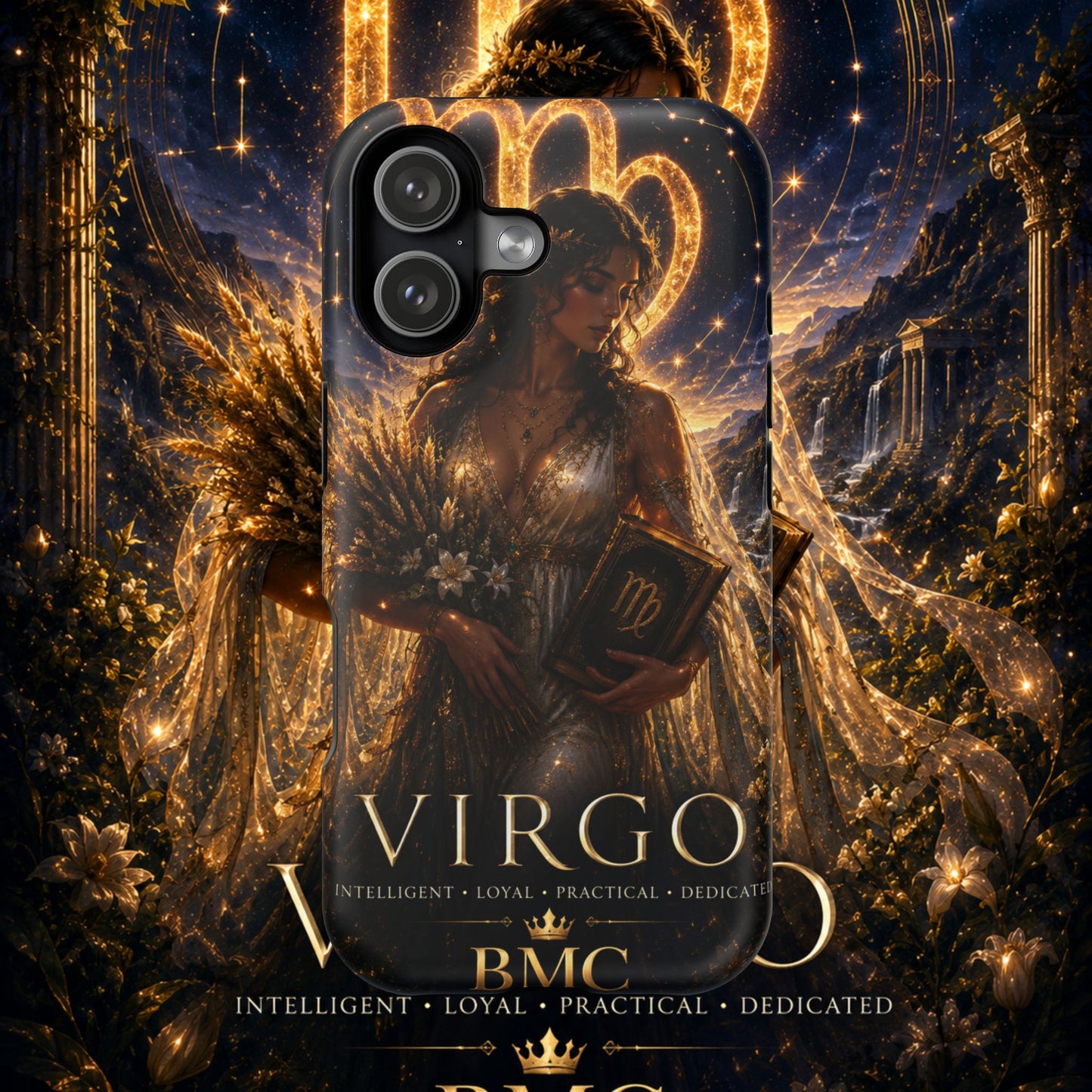 "Funda Magnética Reforzada ♍ Virgo-La Guardiana del Conocimiento"