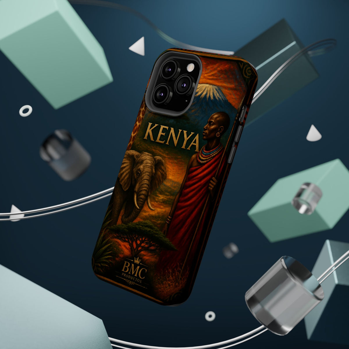 "Reinforced Magnetic Case Kenya: Wild Adventure and Land of Infinite Horizons 🦁🌄🏕️"