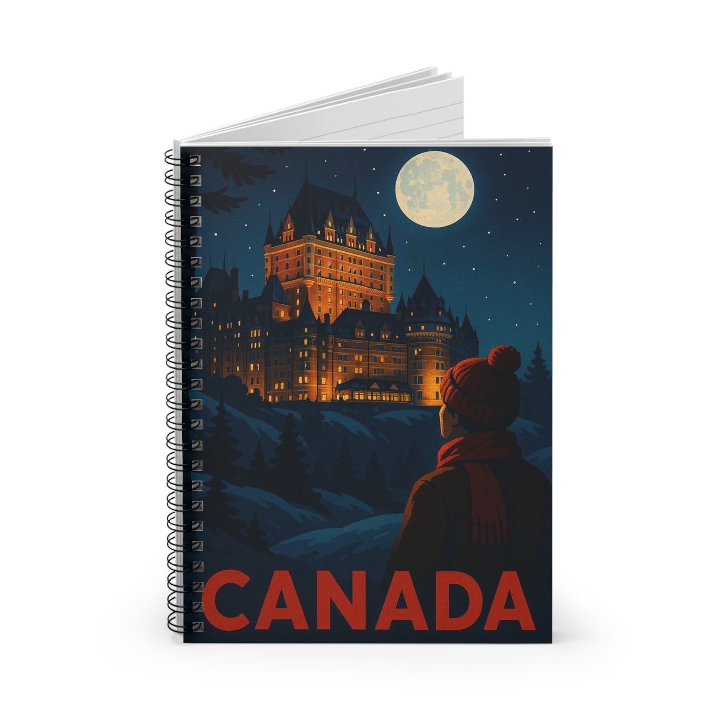 "libreta Canadá: Naturaleza Majestuosa y Espíritu Libre 🍁🏞️🦌"