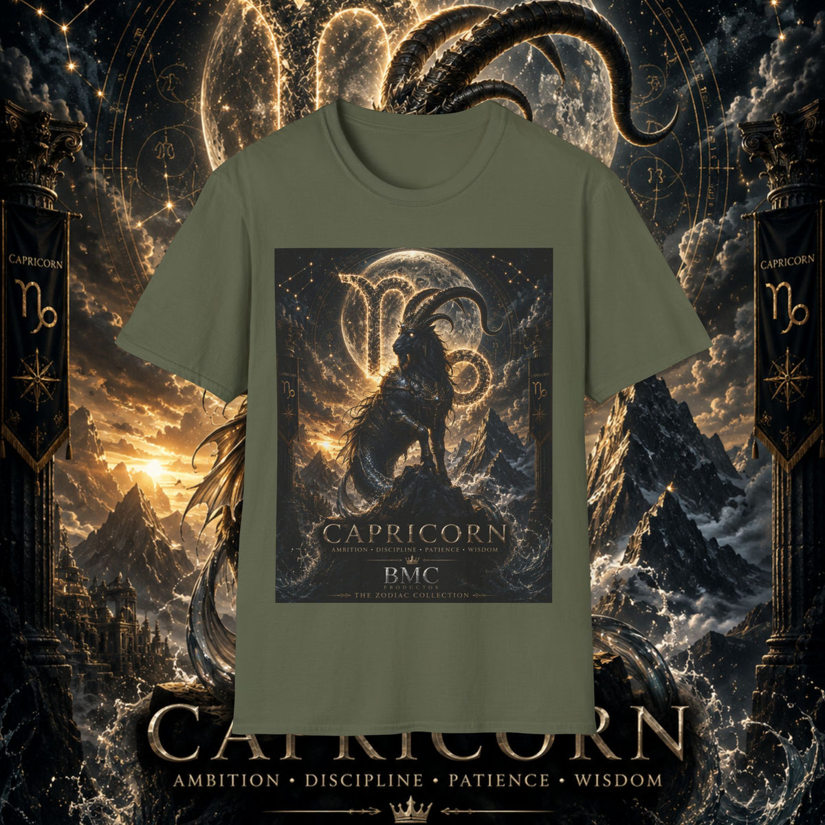 "Camiseta ♑ Capricornio – El Guardián de las Cumbres"