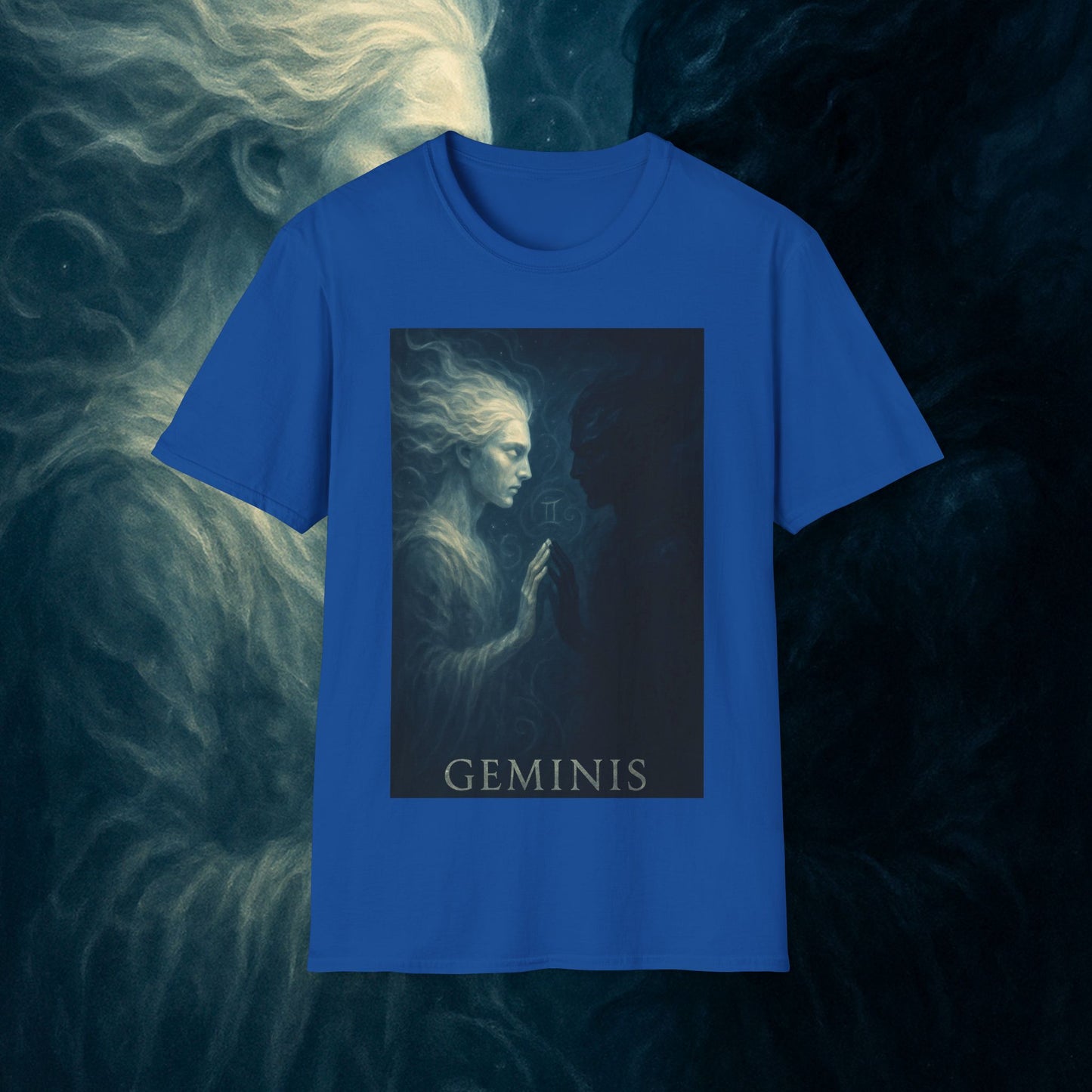 "Camiseta ♊ Géminis — Reflejo del alma dividida"