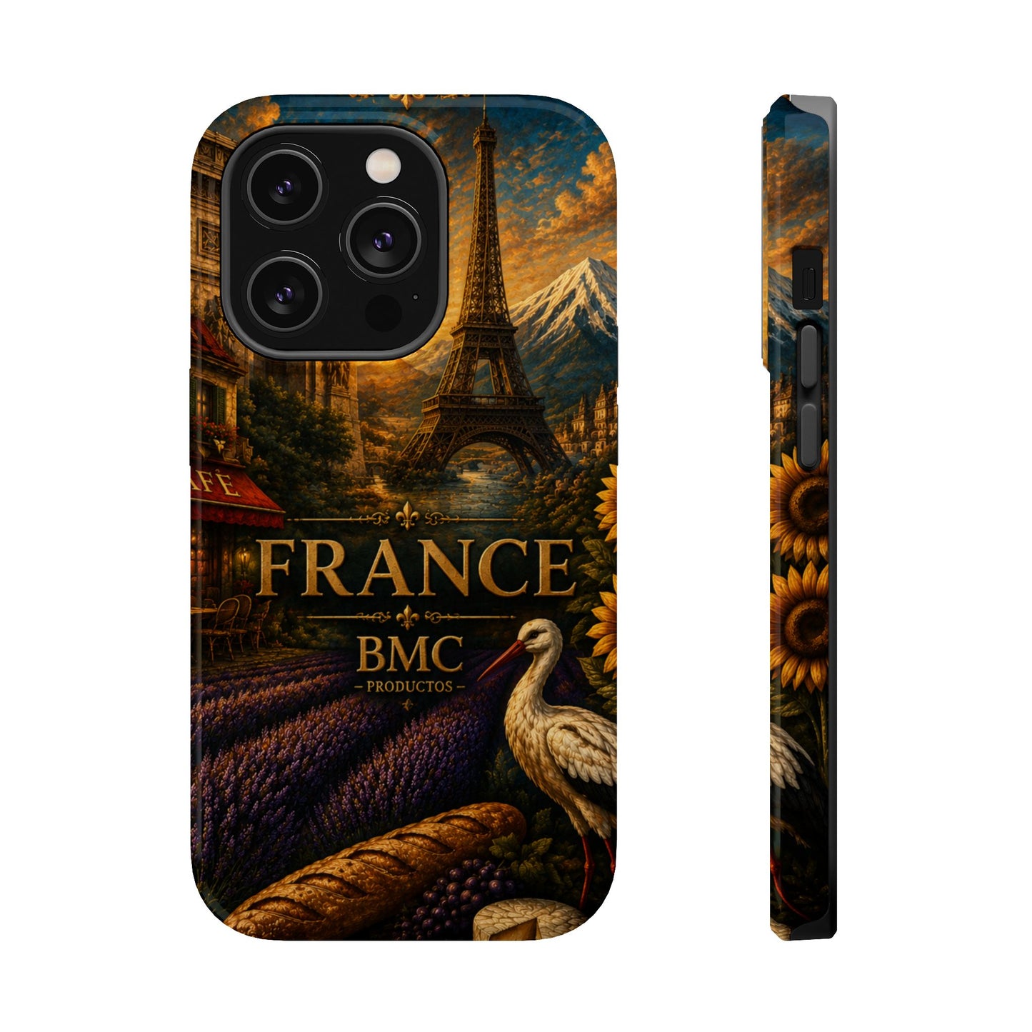 "Funda Magnética Reforzada Francia: Romance bajo la Luna 🌙🗼✨"