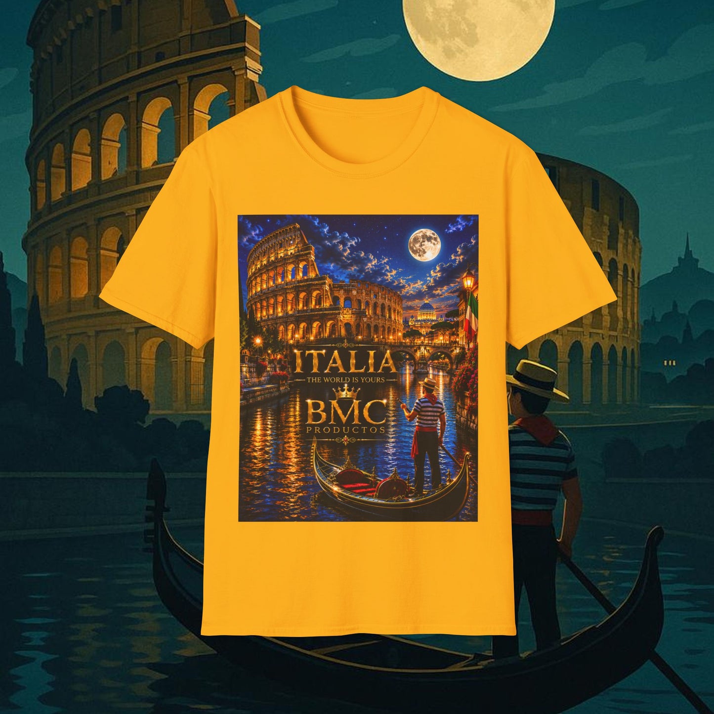 "Camiseta  Italia: Arte, Pasión y Sabores Eternos 🎨🍝🏛️"