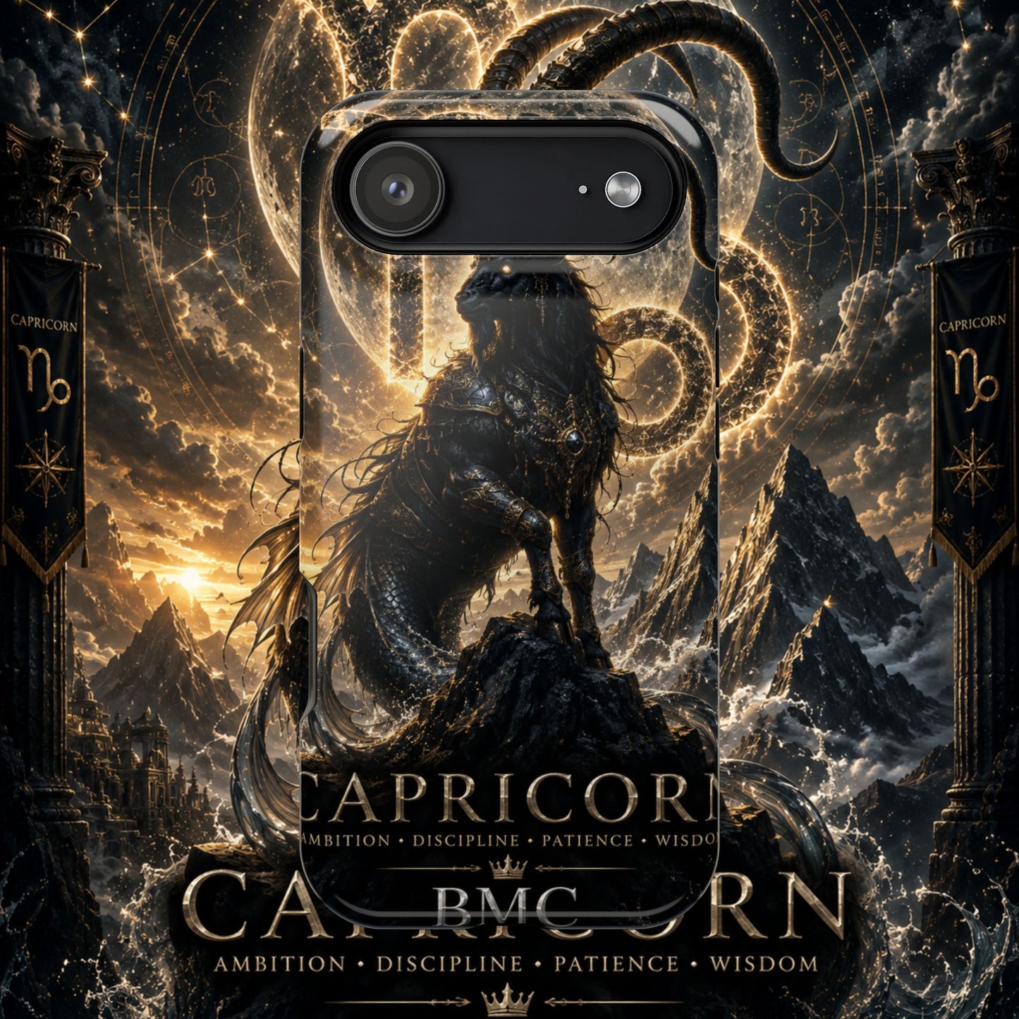 "Funda Magnética Reforzada♑ Capricornio – El Guardián de las Cumbres"