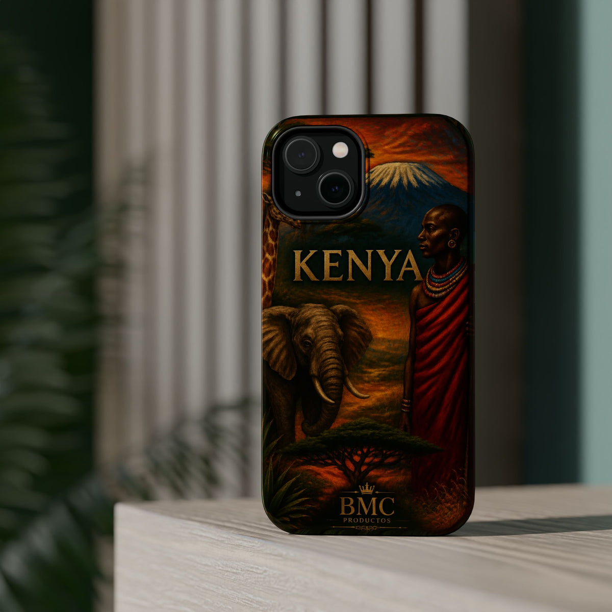 "Reinforced Magnetic Case Kenya: Wild Adventure and Land of Infinite Horizons 🦁🌄🏕️"