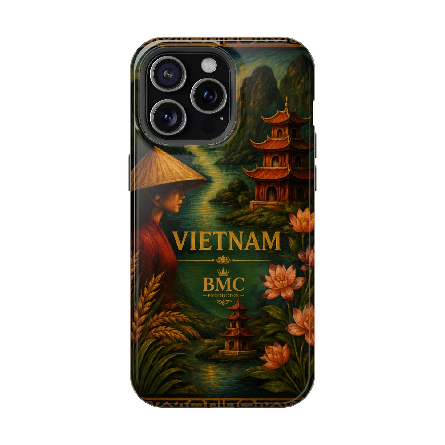"Funda Magnética Reforzada Magnética Reforzada  Vietnam: Tradición, Naturaleza y Leyendas Ancestrales 🎋🏯🐉"