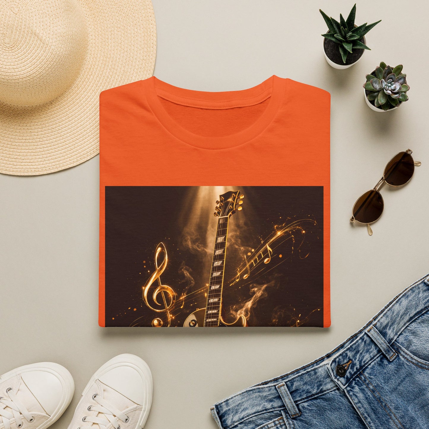 "Camiseta guitarra 🎸🔥Donde vibra una cuerda, nace una llamarada.” 🔥🎸