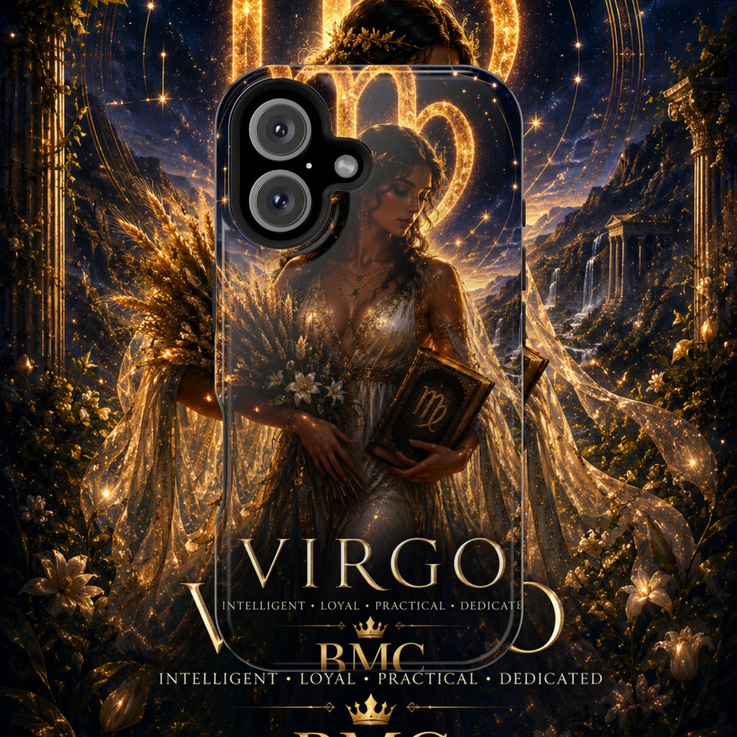 "Funda Magnética Reforzada ♍ Virgo-La Guardiana del Conocimiento"