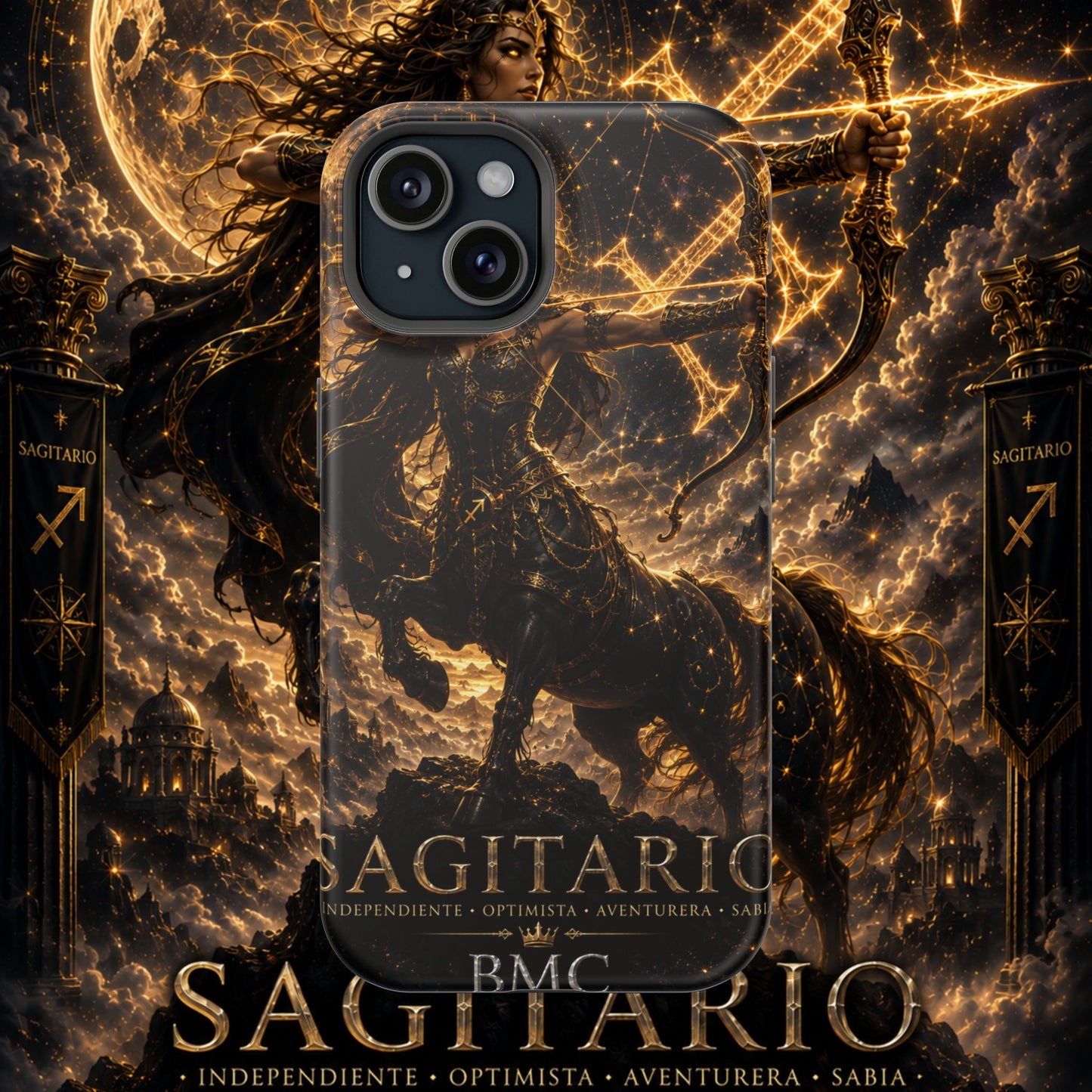 "Funda Magnética Reforzada Sagitario M– La Cazadora del Horizonte"