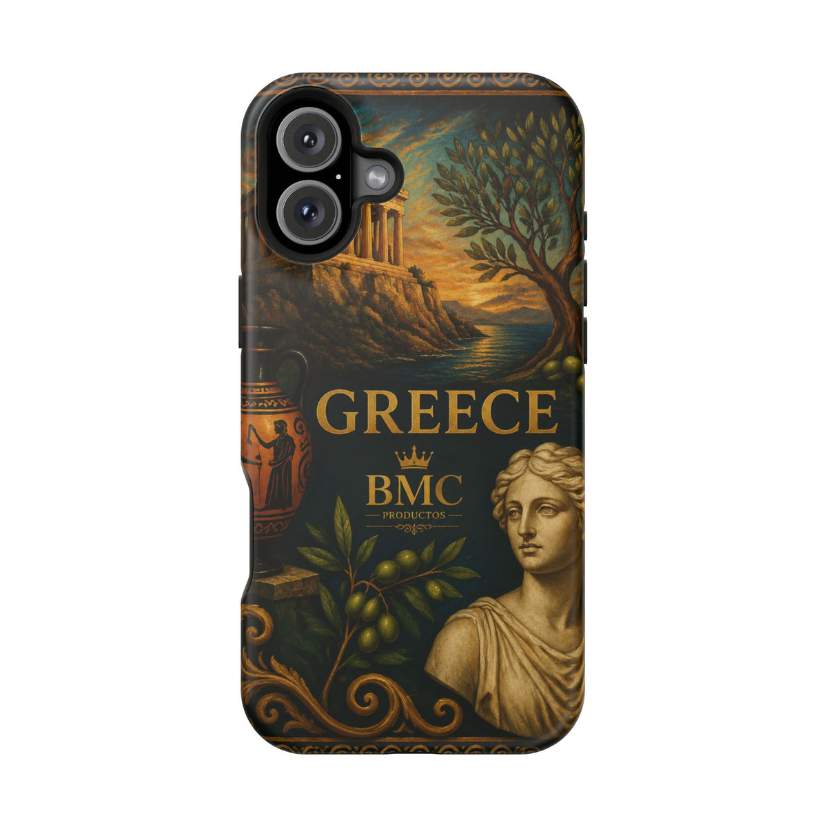 "Funda Magnética Reforzada Magnética Reforzada Grecia: Cuna de Dioses, Maravillas y Filosofía 🌊🏛️⚡"