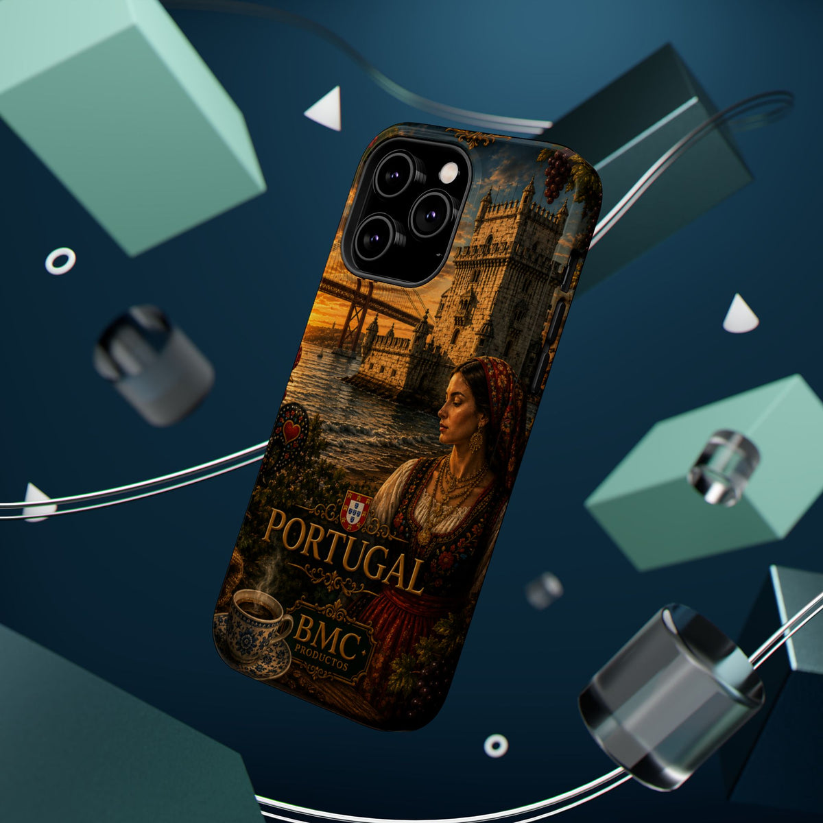 "Reinforced Magnetic Case Portugal: Atlantic Charm, Fados and Azulejos 🌊🎶🧿"