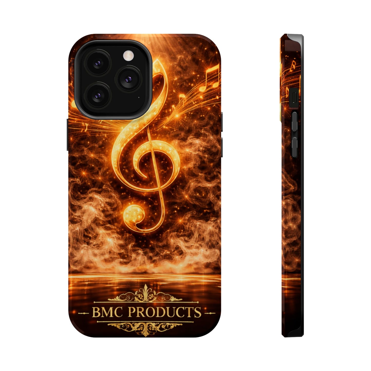 "Funda Magnética Reforzada Magnética Reforzada clave de sol 🎼🔥Donde nace una nota… nace una llama.” 🔥🎼