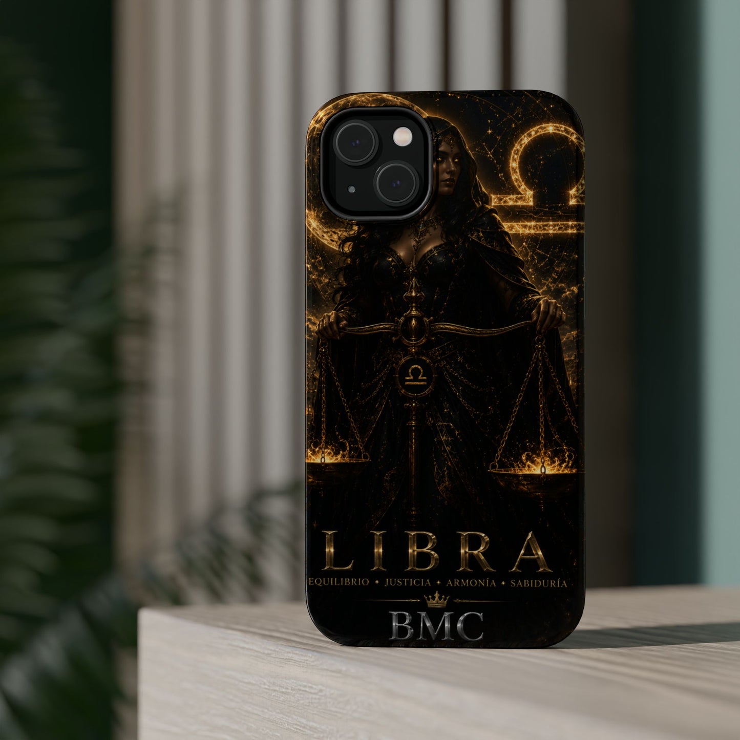 "Funda Magnética Reforzada libra– La Guardiana del Equilibrio"