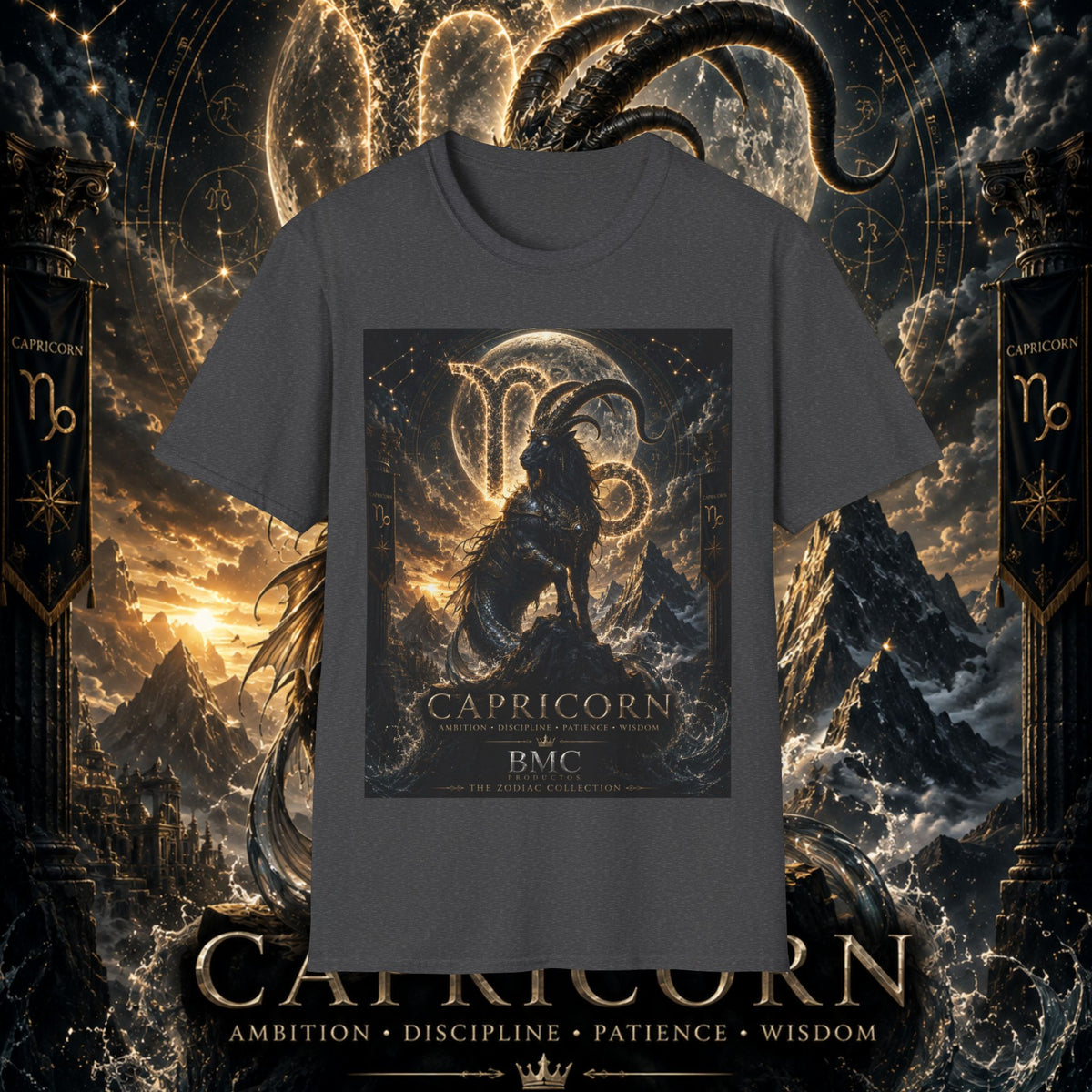 "Camiseta ♑ Capricornio – El Guardián de las Cumbres"