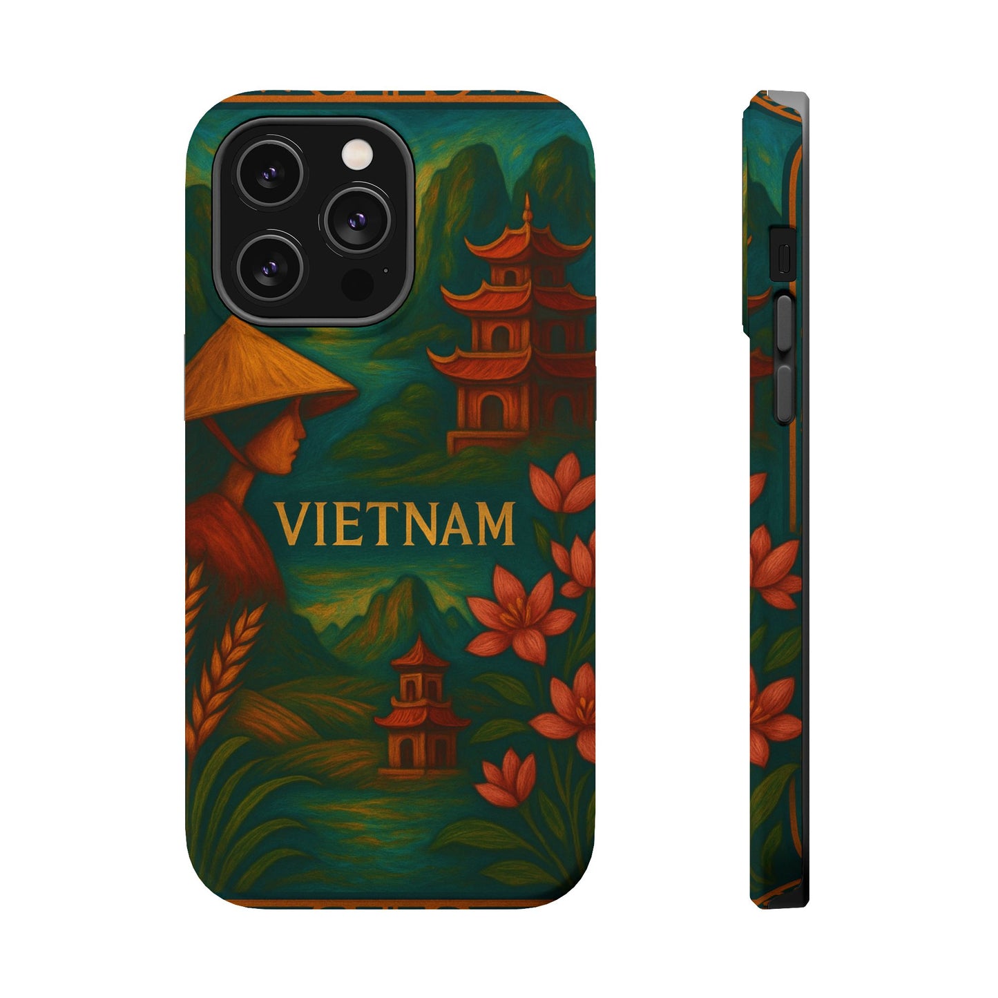"Funda Magnética Reforzada Magnética Reforzada  Vietnam: Tradición, Naturaleza y Leyendas Ancestrales 🎋🏯🐉"