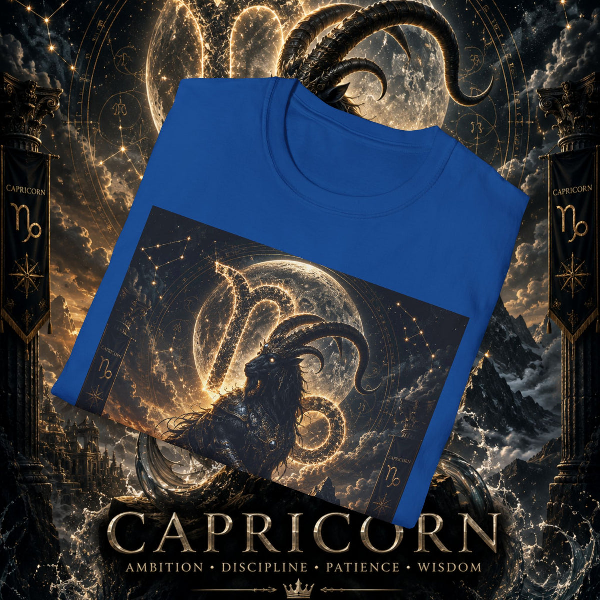 "Camiseta ♑ Capricornio – El Guardián de las Cumbres"