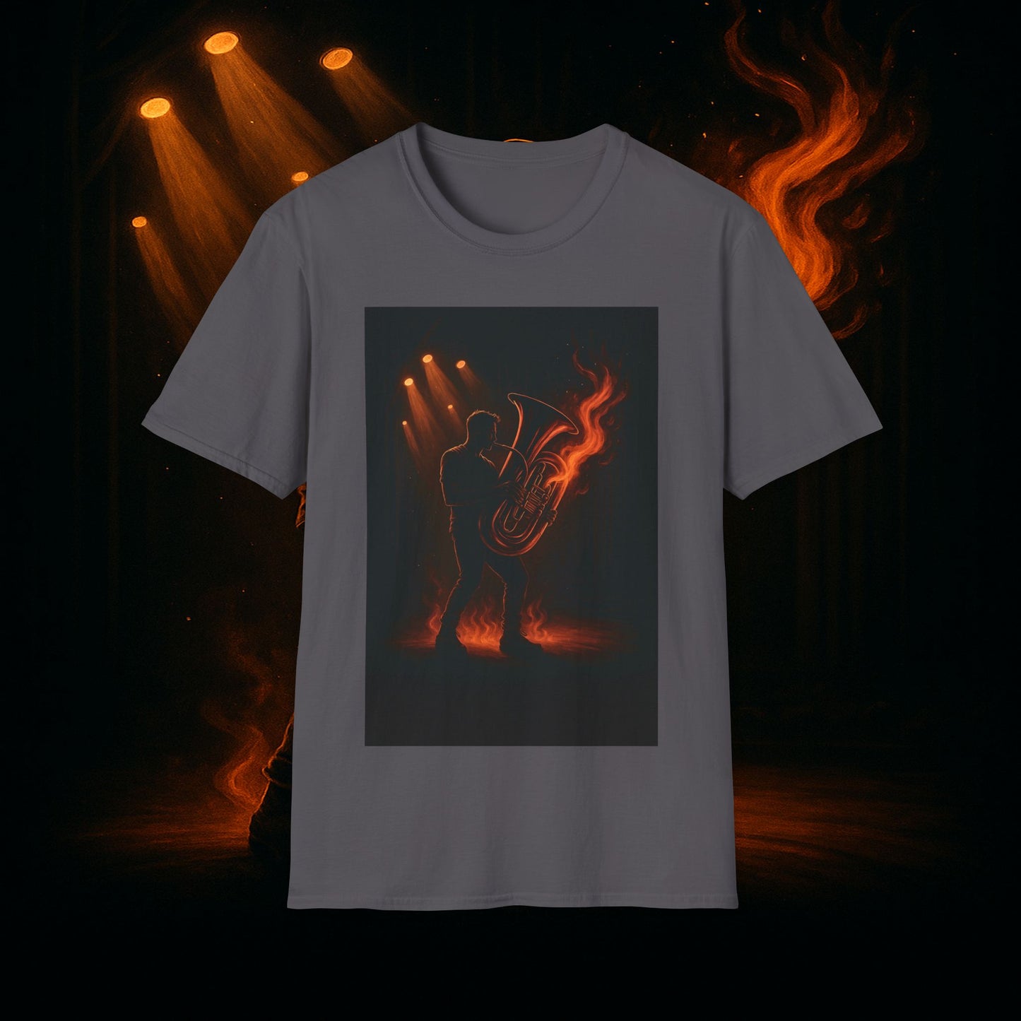 "Camiseta Tuba 🎺🔥 Cuando el alma suena, todo arde.”