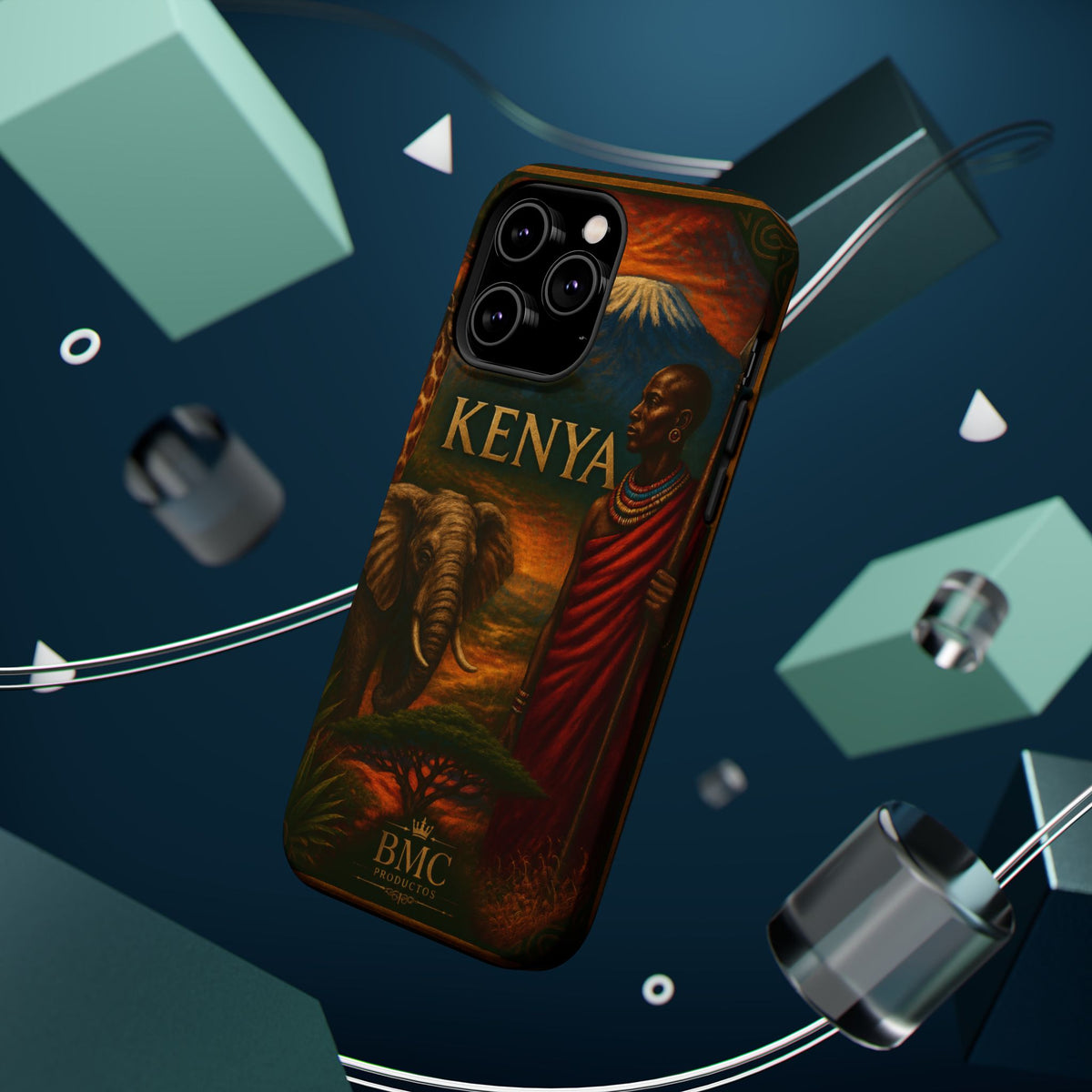 "Reinforced Magnetic Case Kenya: Wild Adventure and Land of Infinite Horizons 🦁🌄🏕️"
