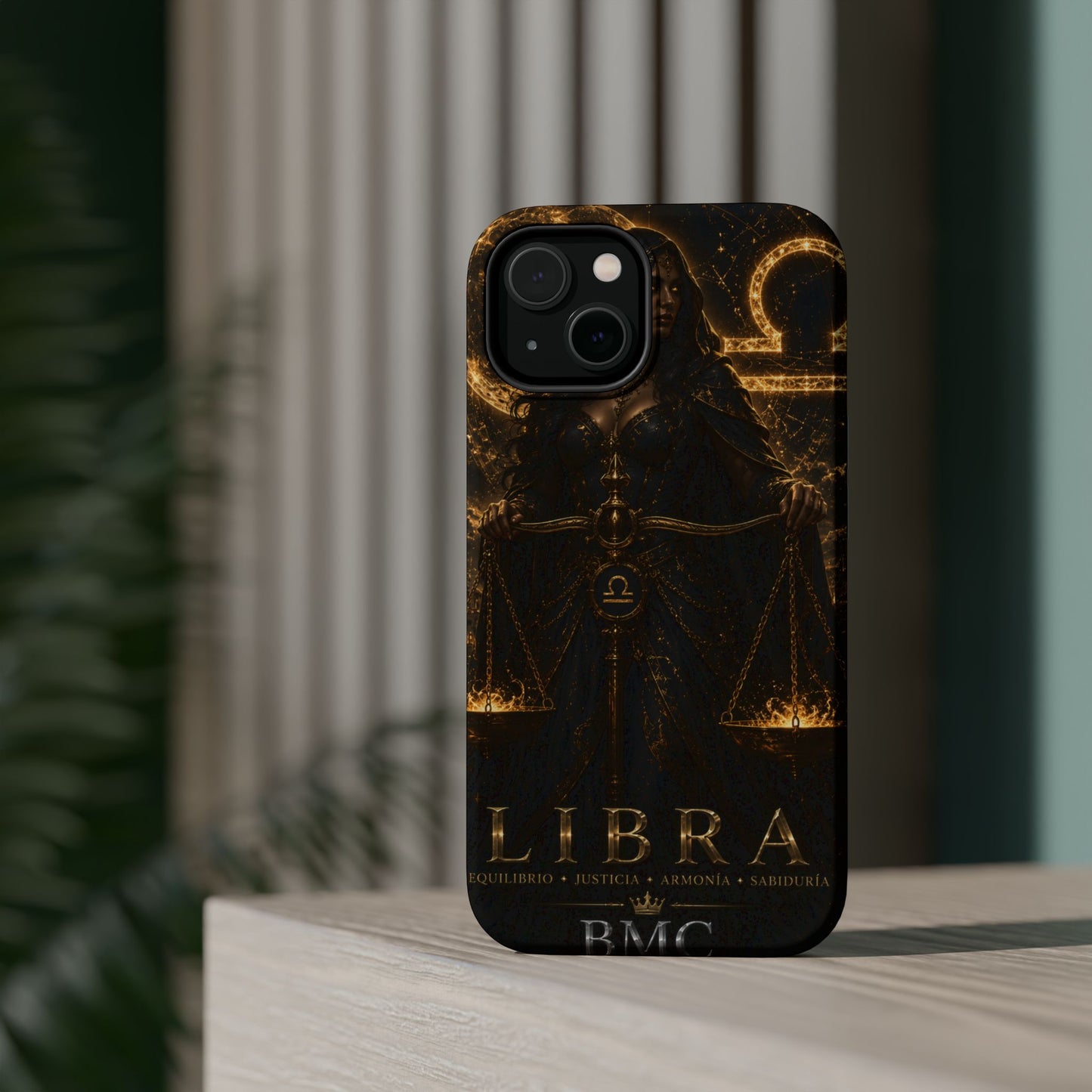 "Funda Magnética Reforzada libra– La Guardiana del Equilibrio"
